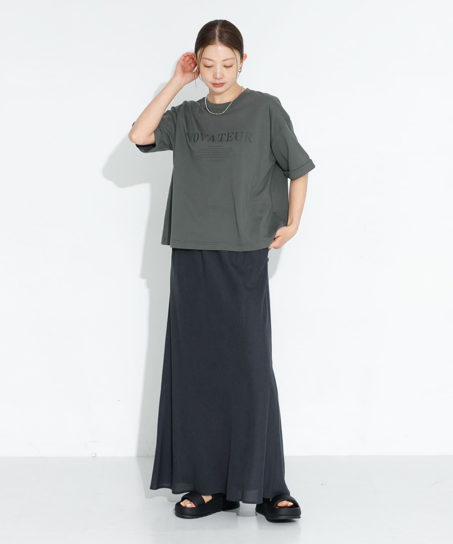 Sonny Label 「リネン混セミマーメイドスカート」|スカート|