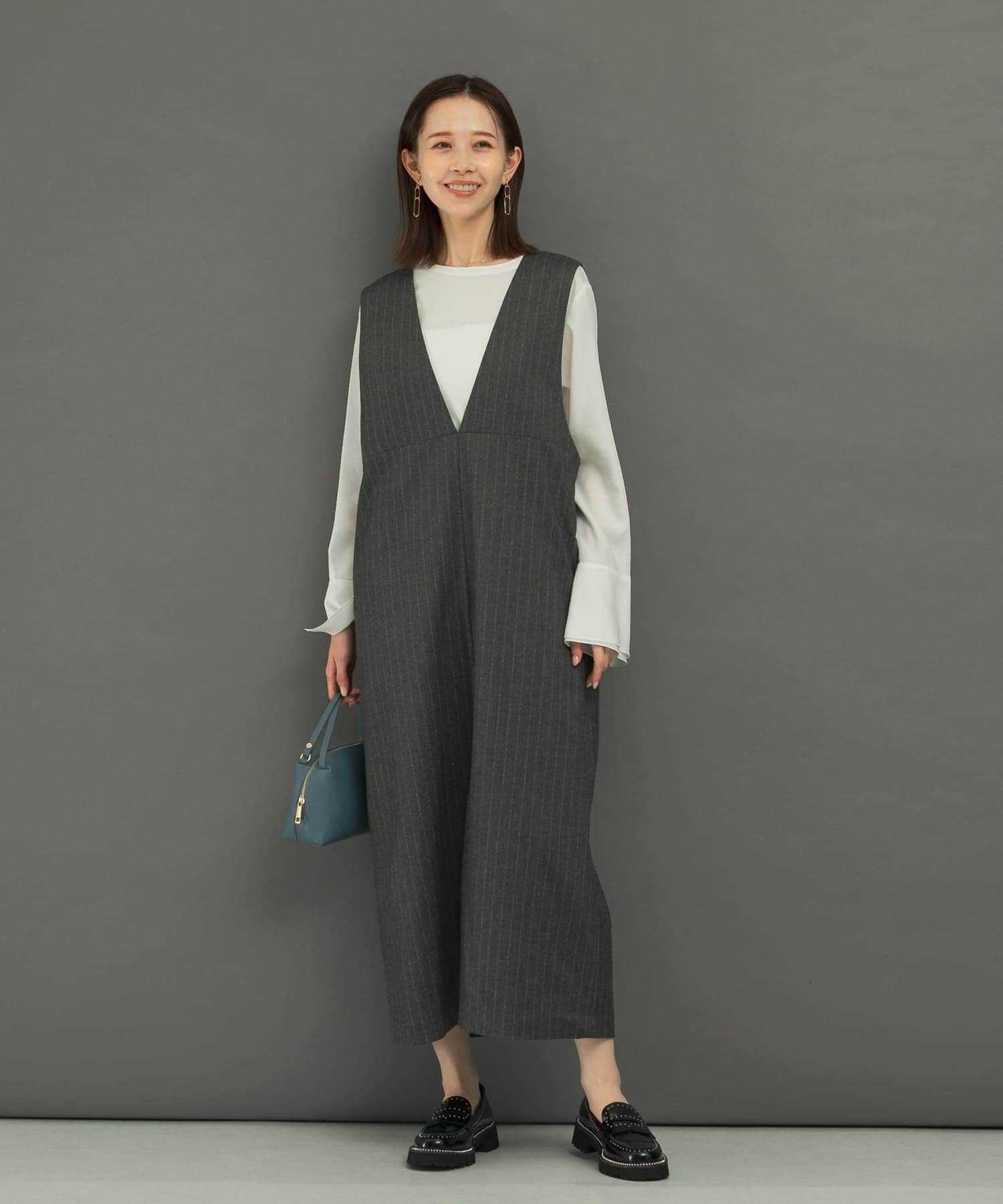 URBAN RESEARCH ROSSO「ディープVネックストライプワンピース」|ワンピース|