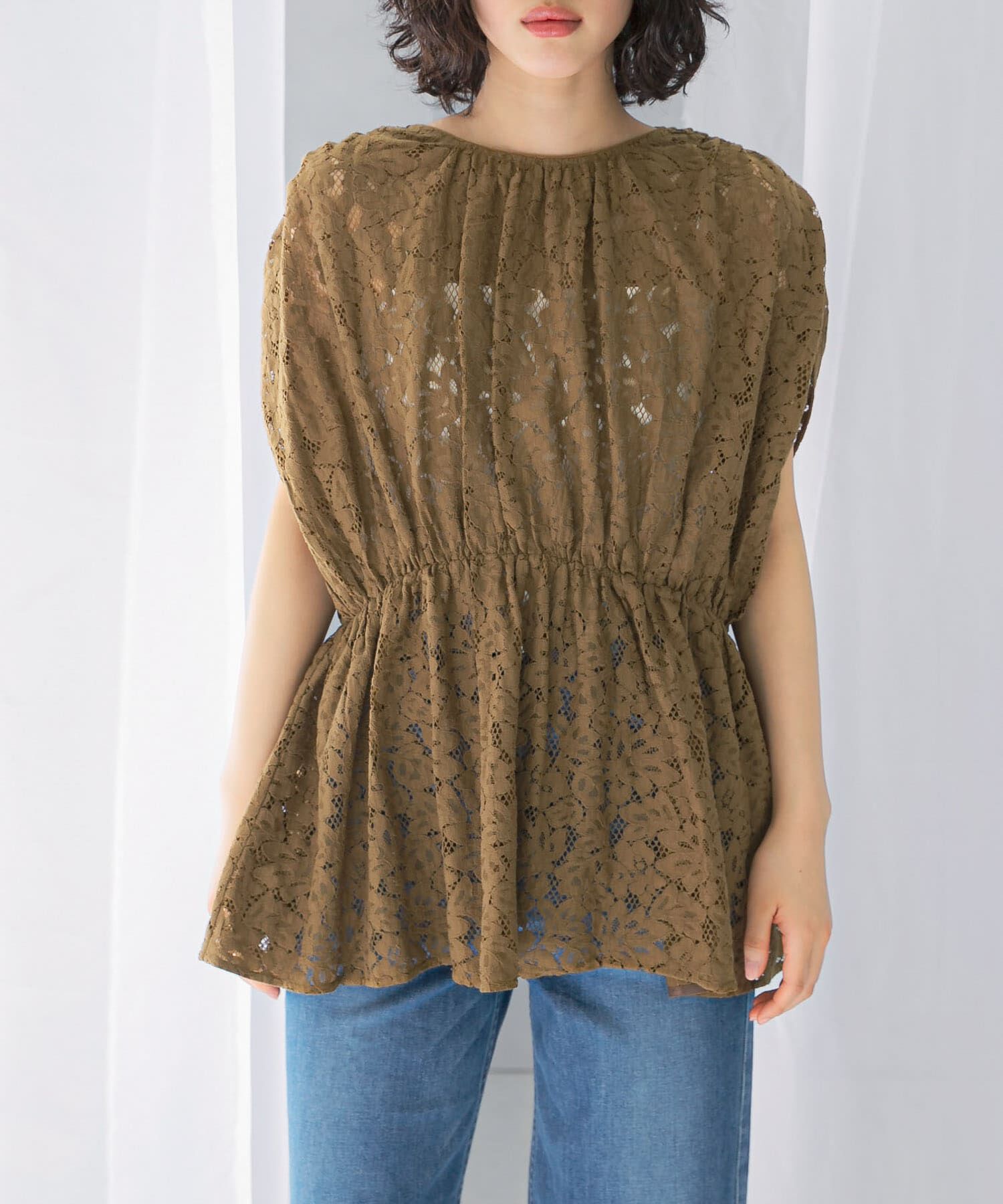 URBAN RESEARCH ROSSO「normment　BOTANICAL LACE TUNIC」|チュニック|