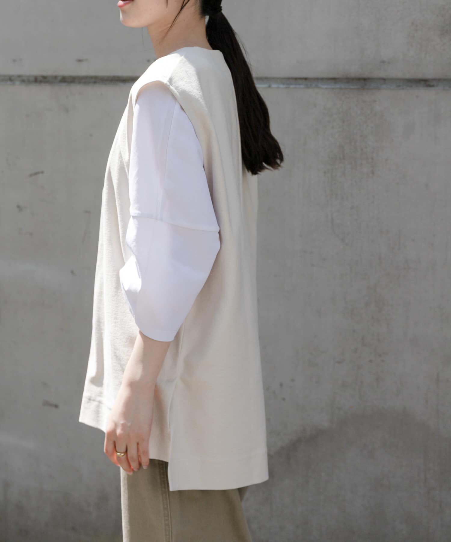 URBAN RESEARCH DOORS「FORK&SPOON　ジャガードUネックベスト」|ベスト・ジレ|