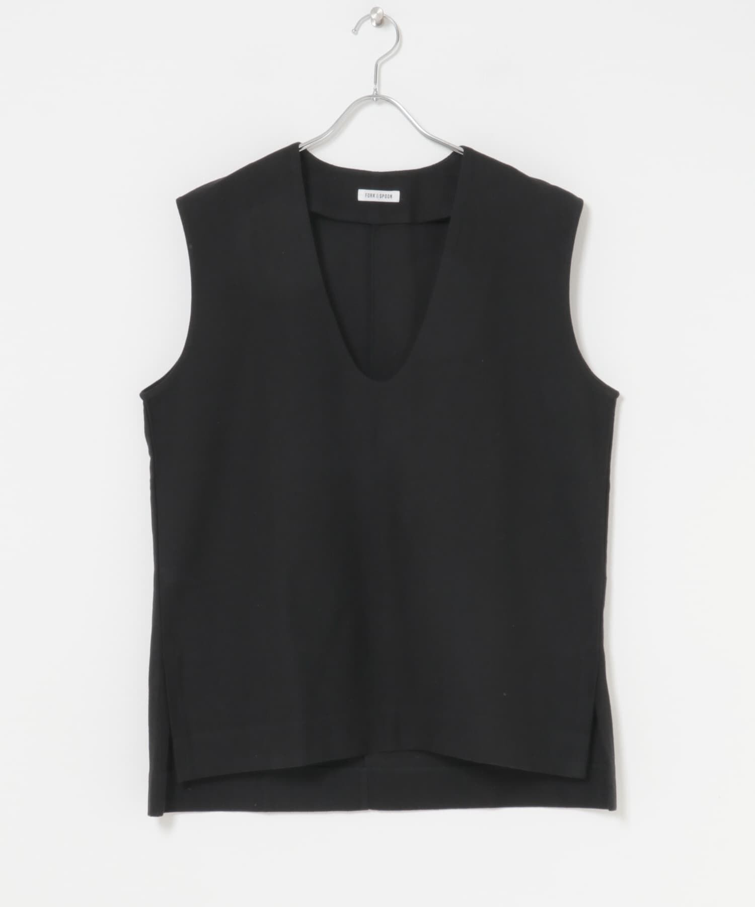 URBAN RESEARCH DOORS「FORK&SPOON　ジャガードUネックベスト」|ベスト・ジレ|