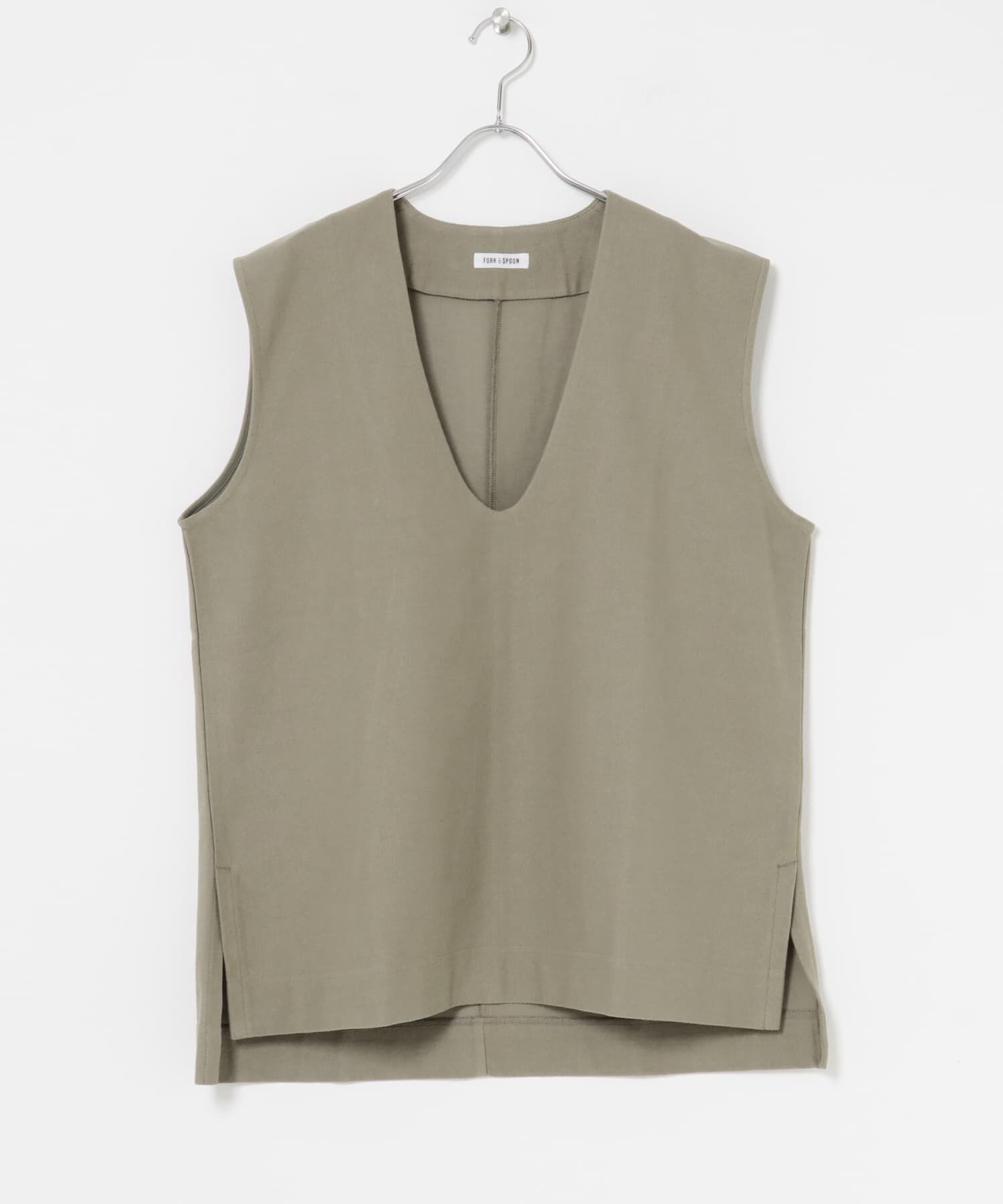 URBAN RESEARCH DOORS「FORK&SPOON　ジャガードUネックベスト」|ベスト・ジレ|