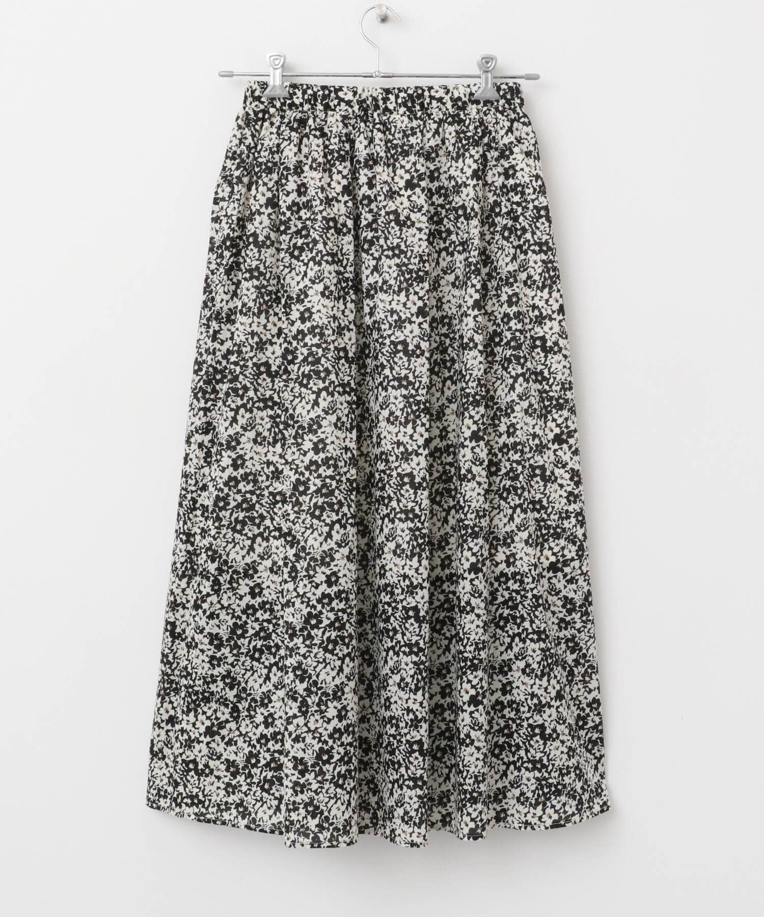 URBAN RESEARCH DOORS「フラワープリントギャザースカート」|スカート|