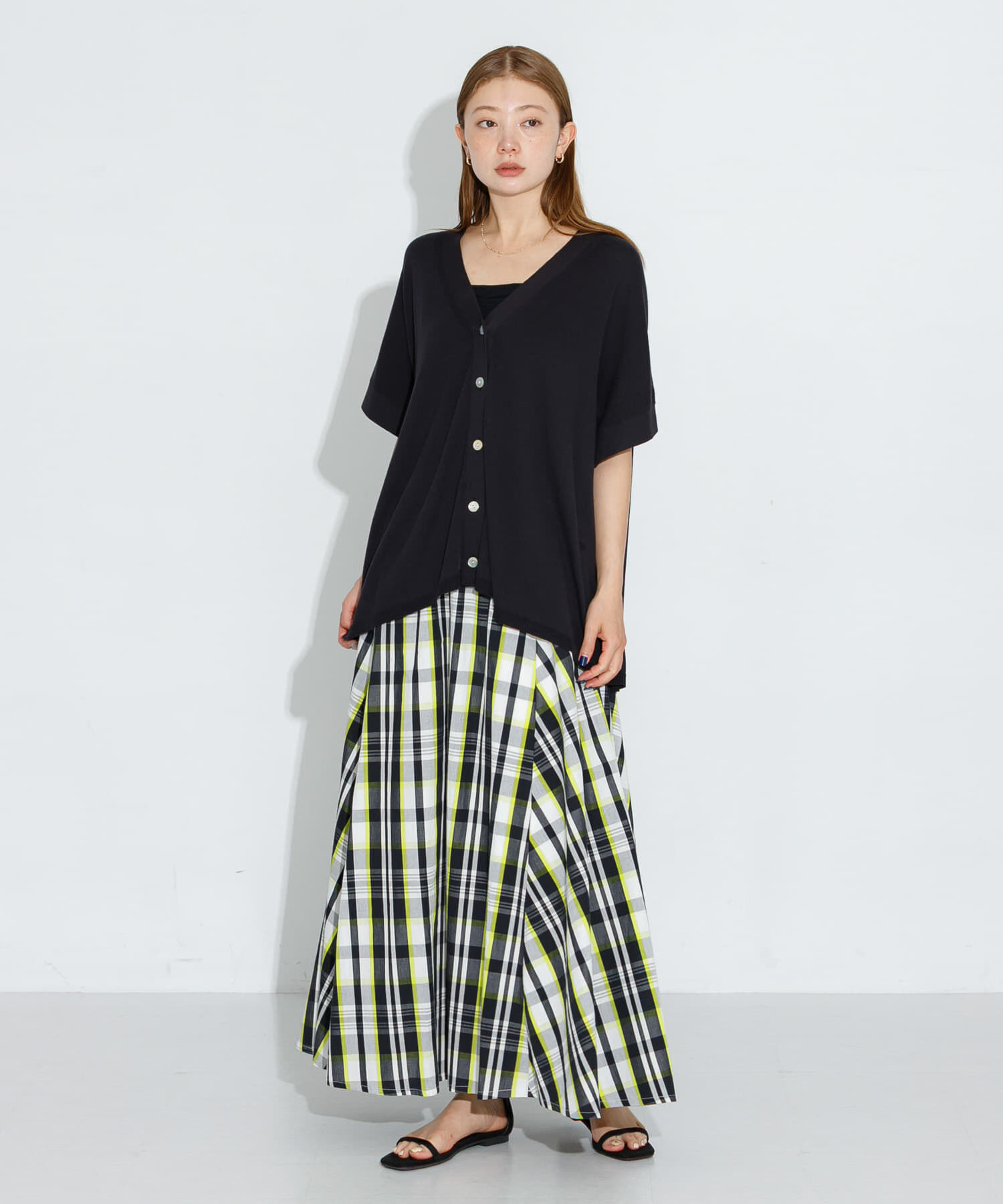 Sonny Label 「マルチチェックカラースカート」|スカート|