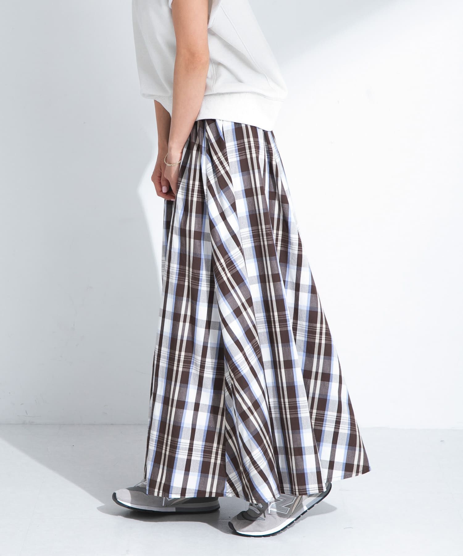 Sonny Label 「マルチチェックカラースカート」|スカート|ブラウン