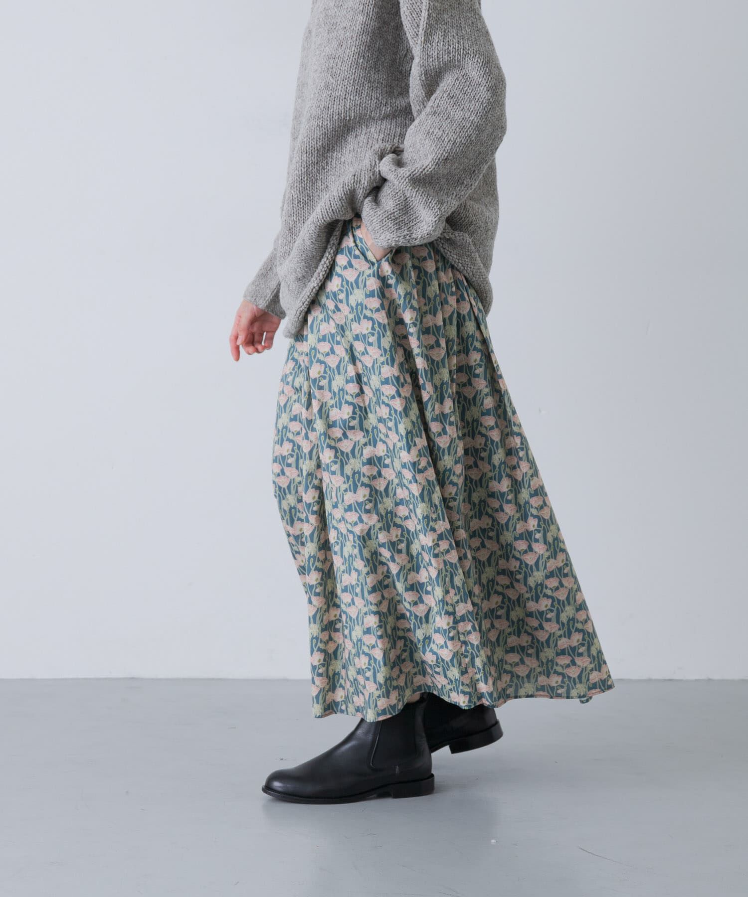 かぐれ「リバティプリントスカート」|スカート|