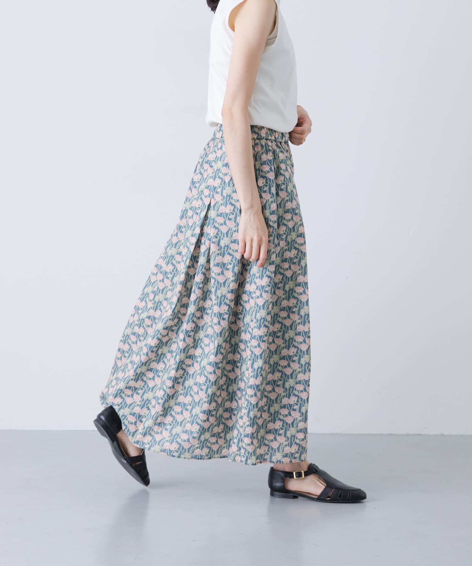 かぐれ「リバティプリントスカート」|スカート|