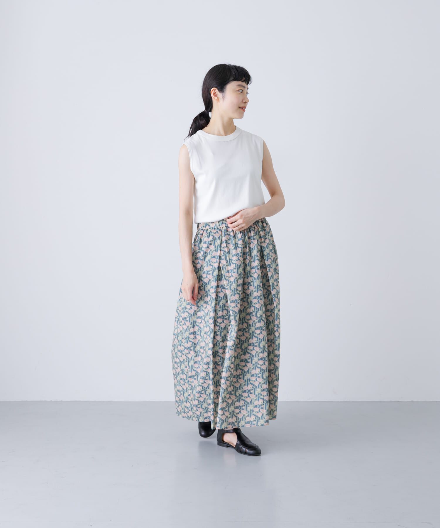 かぐれ「リバティプリントスカート」|スカート|