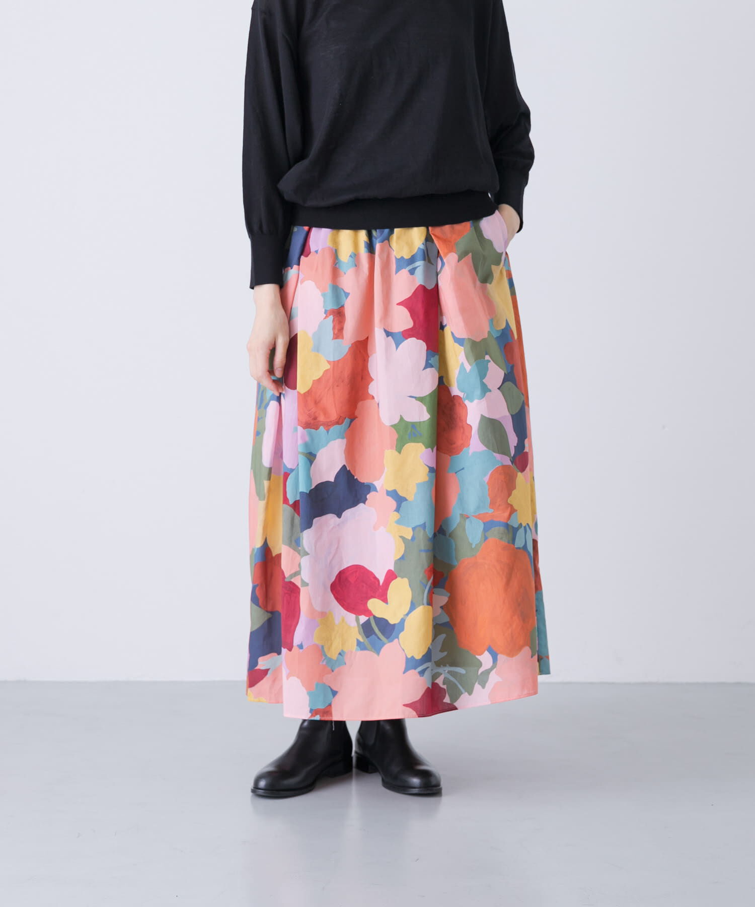 かぐれ「リバティプリントスカート」|スカート|