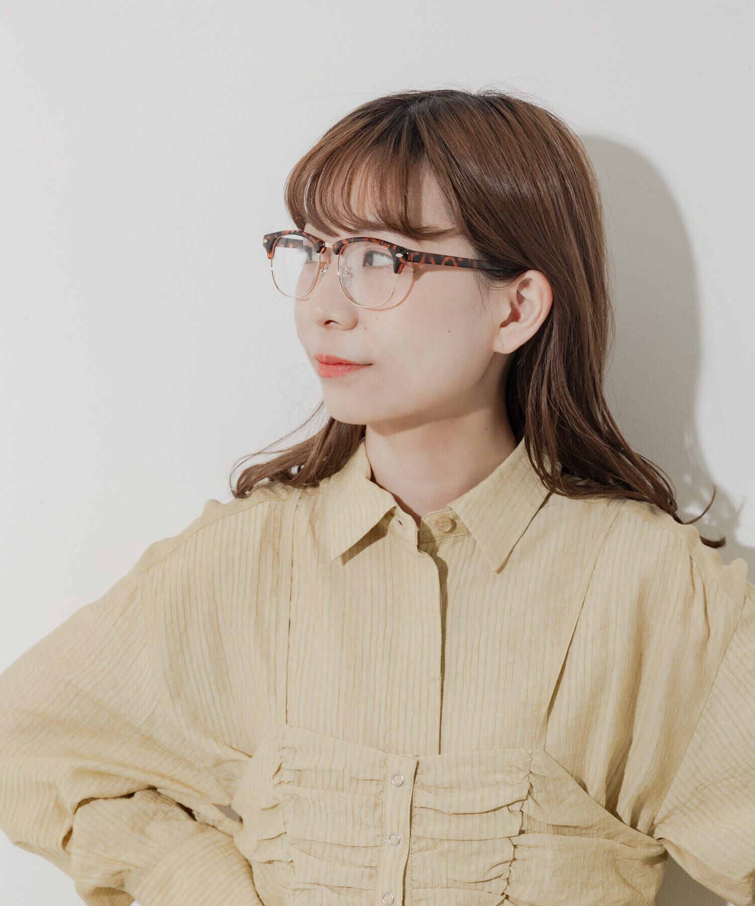 SMELLY「ハーフリムダテメガネ」|メガネ|