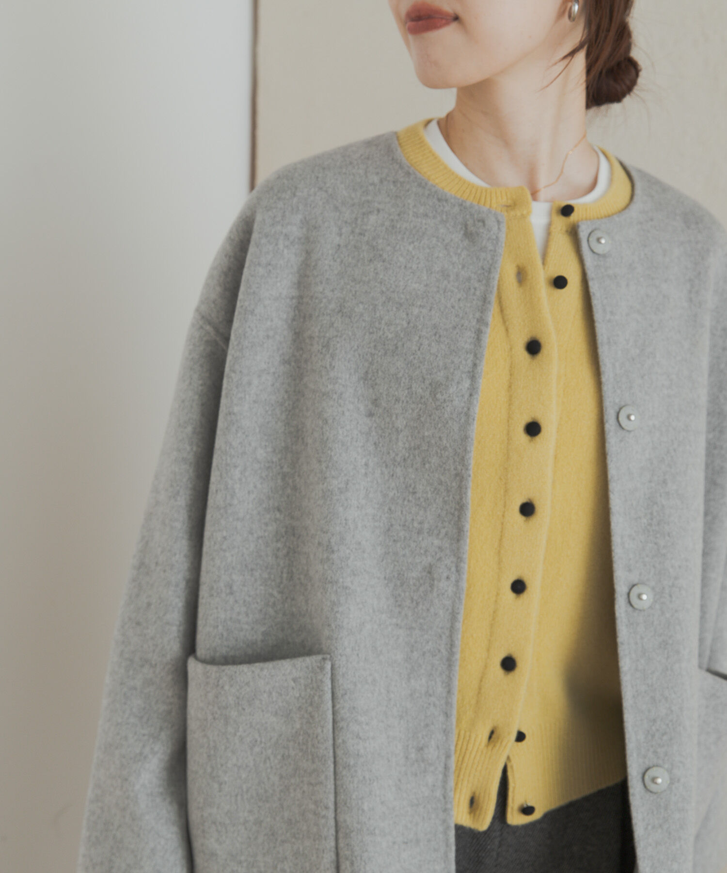 新品タグ付◆ GRAY DOORS ウールリバーノーカーラミドルコート ウールリバーノーカーラミドルコート（URBAN RESEARCH DOORS）｜ルミネ