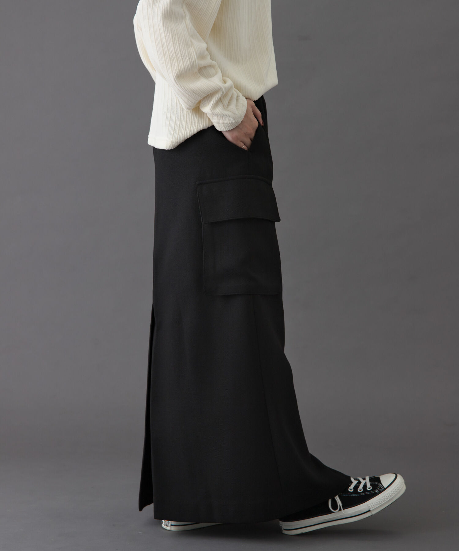 URBAN RESEARCH DOORS「FORK&SPOON　ウールライクツイルスカート」|スカート|