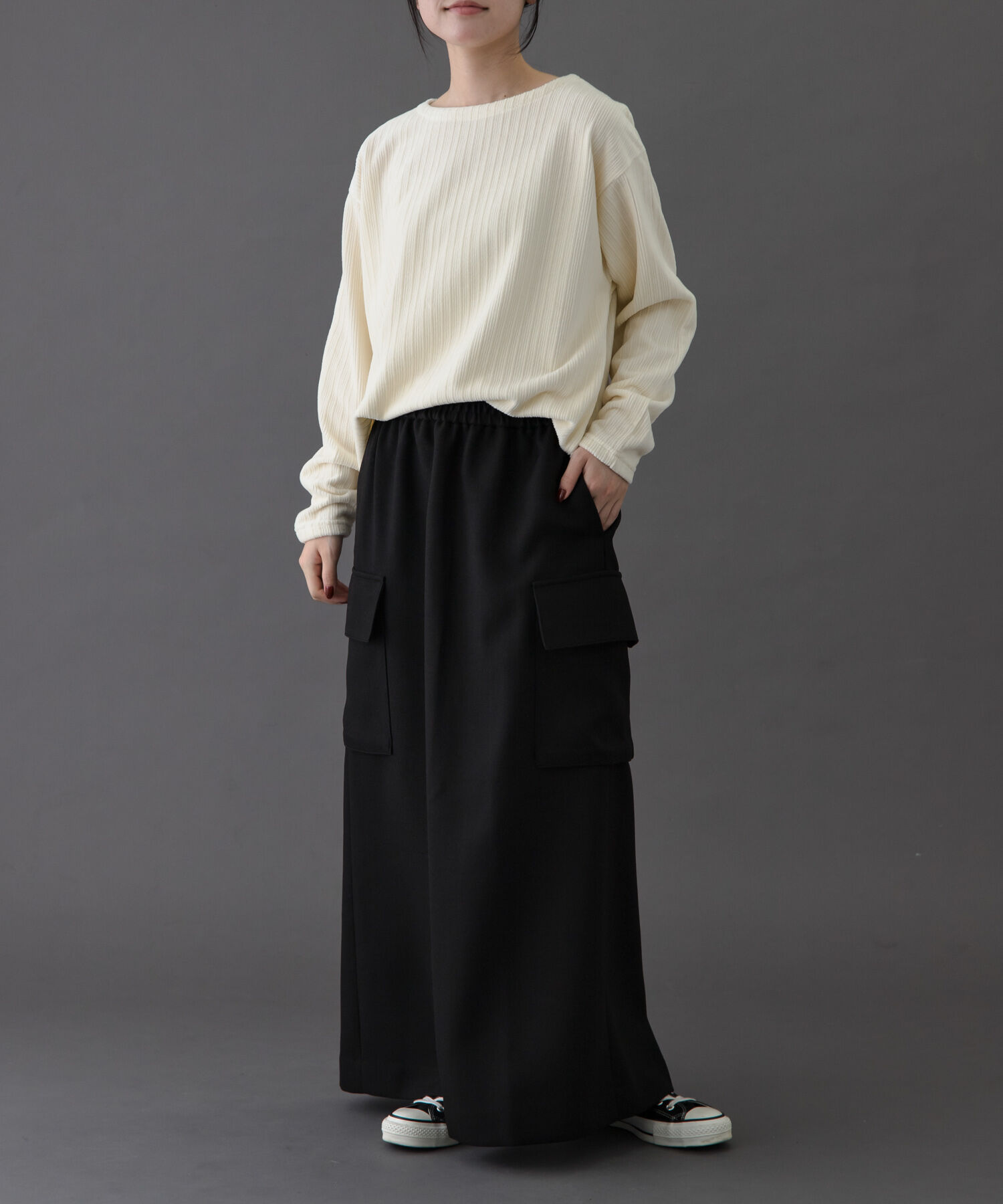 URBAN RESEARCH DOORS「FORK&SPOON　ウールライクツイルスカート」|スカート|