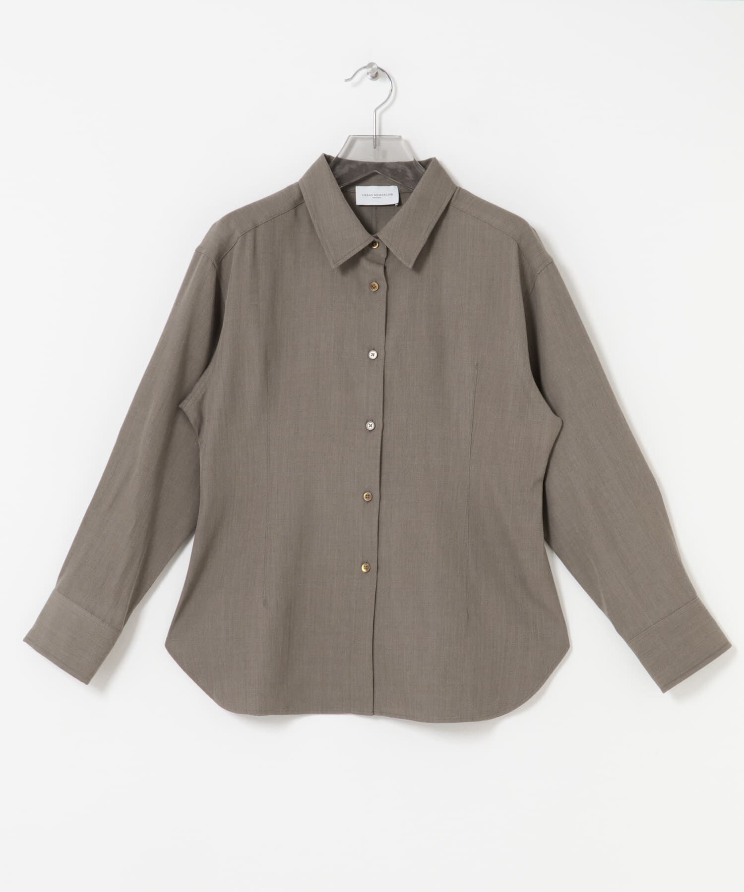 URBAN RESEARCH「new basic　WOOL TWILL SHAPE SHIRTS」|シャツ・ブラウス|
