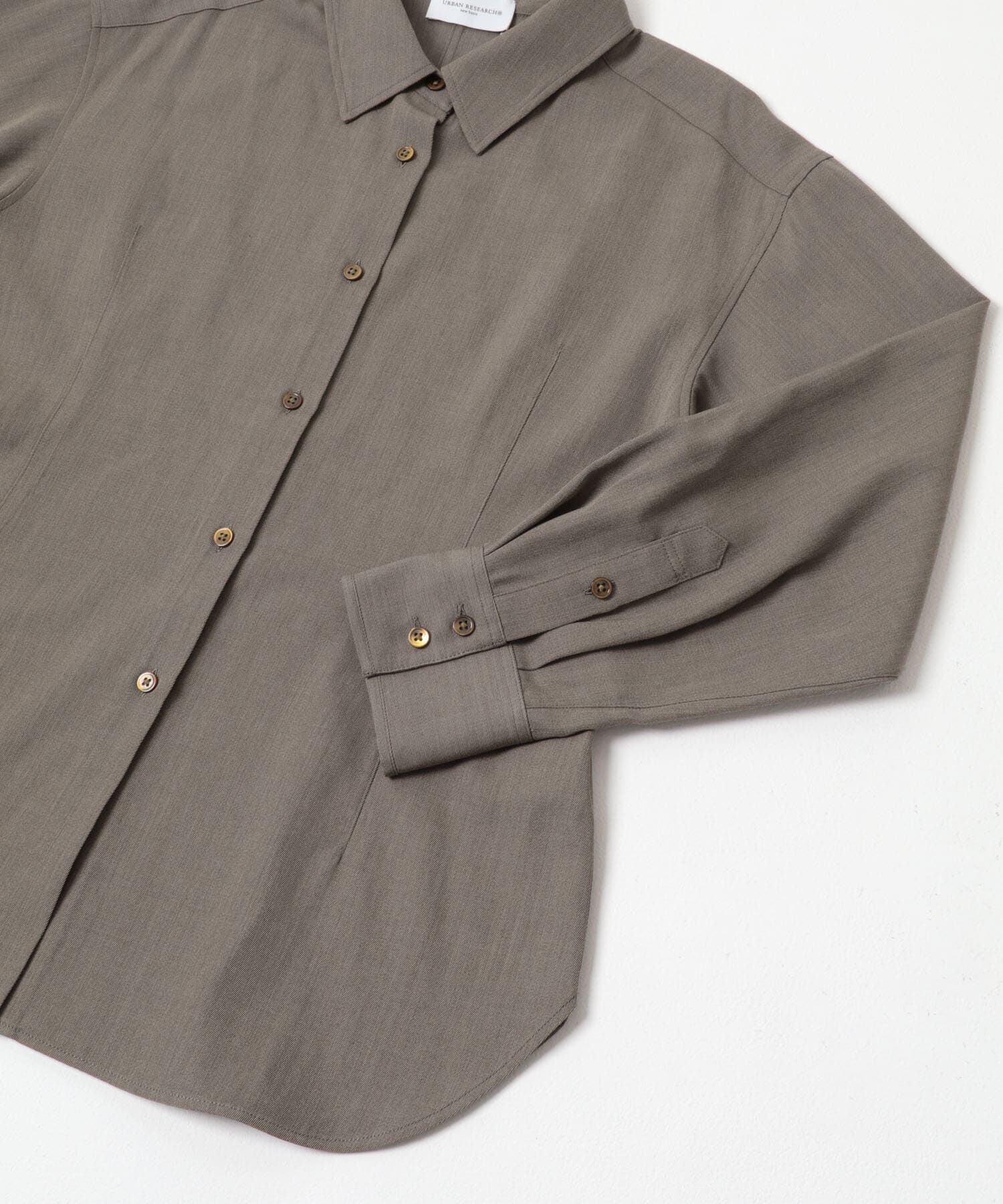 URBAN RESEARCH「new basic　WOOL TWILL SHAPE SHIRTS」|シャツ・ブラウス|