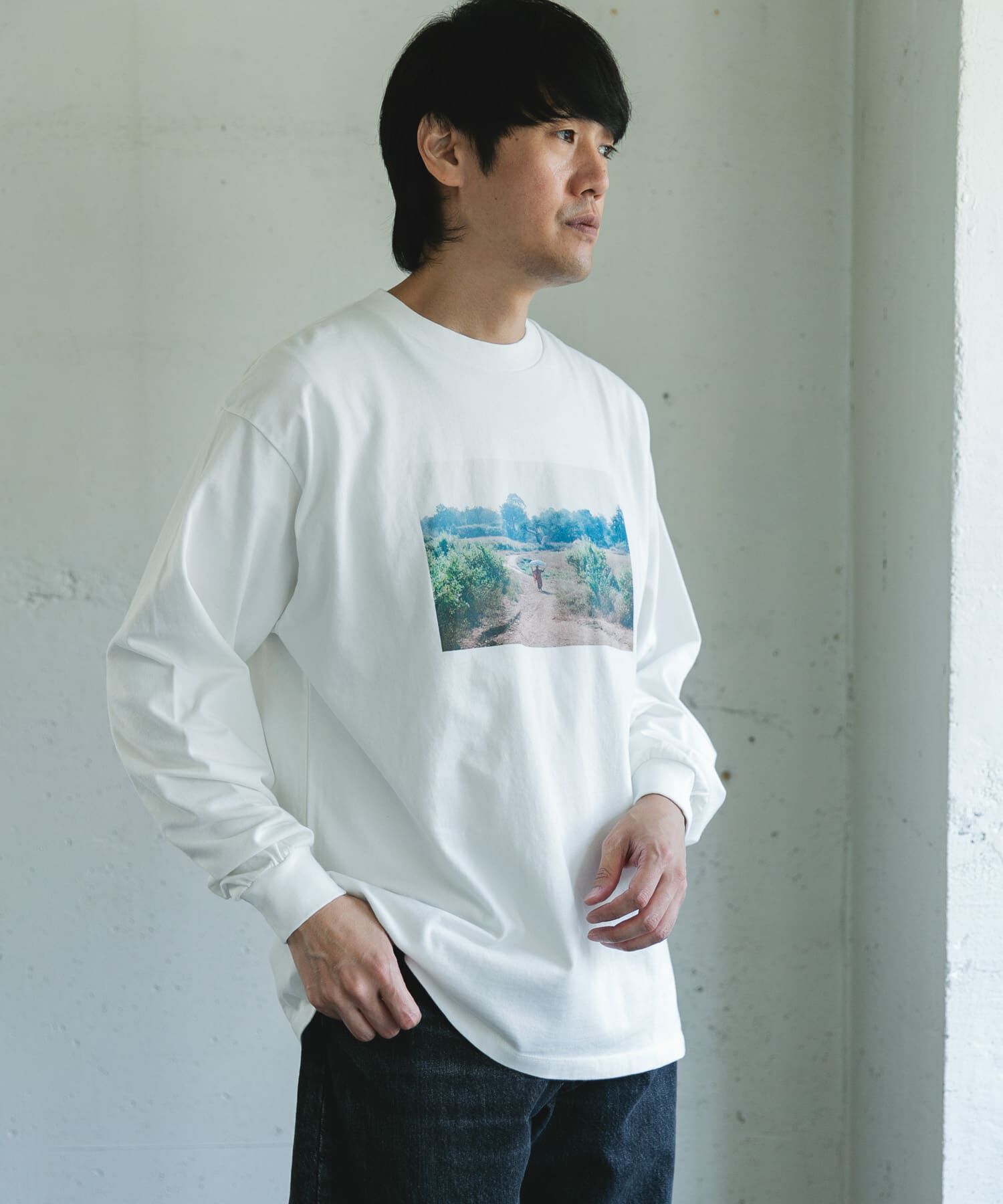 URBAN RESEARCH DOORS「Grow Organic フォトプリントロングスリーブTシャツ」|Tシャツ・カットソー|