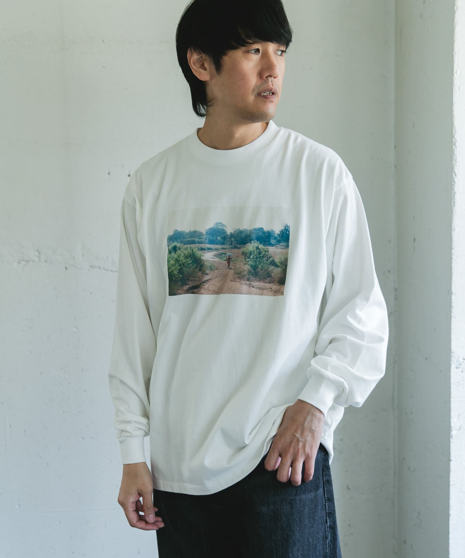 URBAN RESEARCH DOORS「Grow Organic フォトプリントロングスリーブTシャツ」|Tシャツ・カットソー|