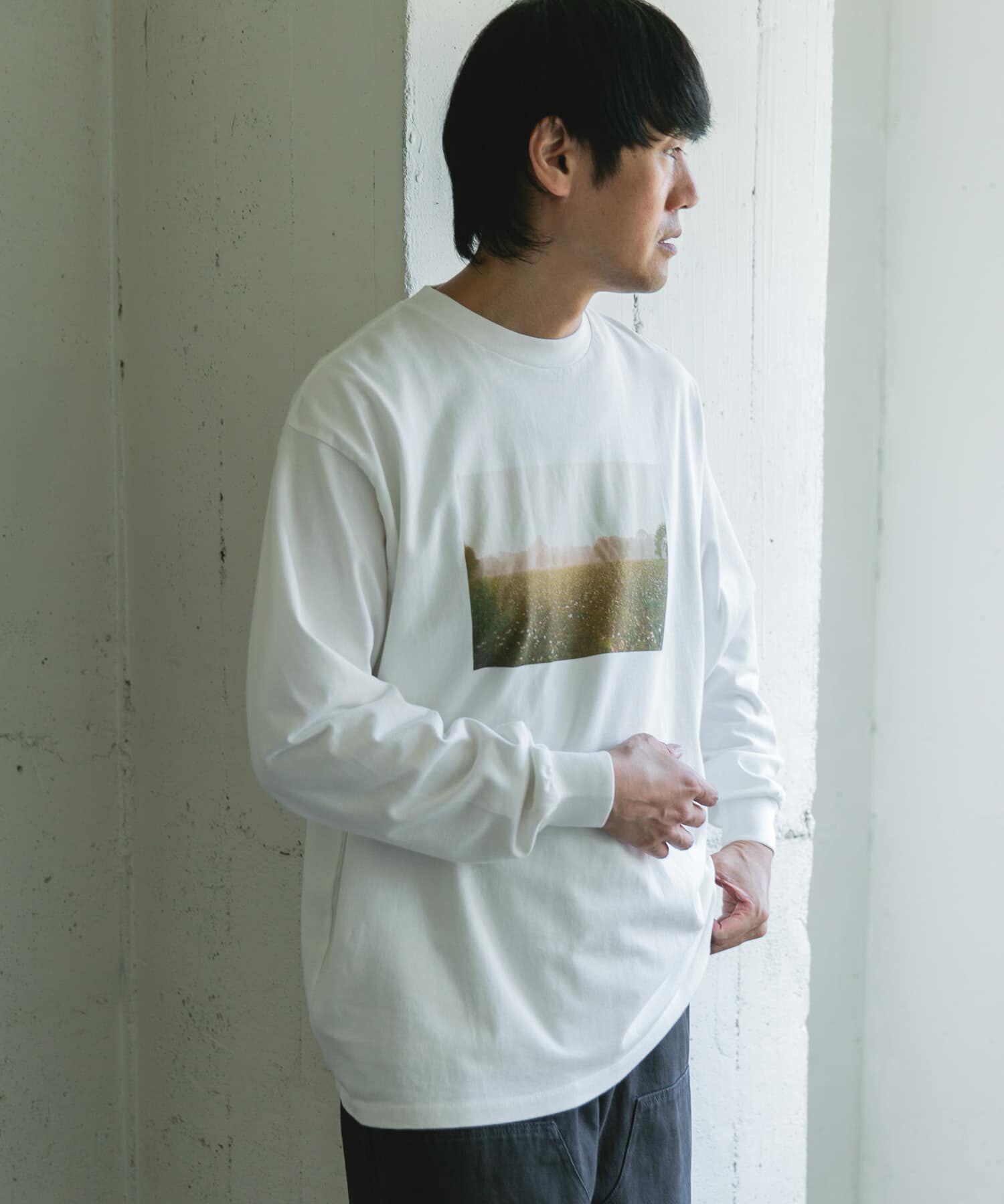 URBAN RESEARCH DOORS「Grow Organic フォトプリントロングスリーブTシャツ」|Tシャツ・カットソー|