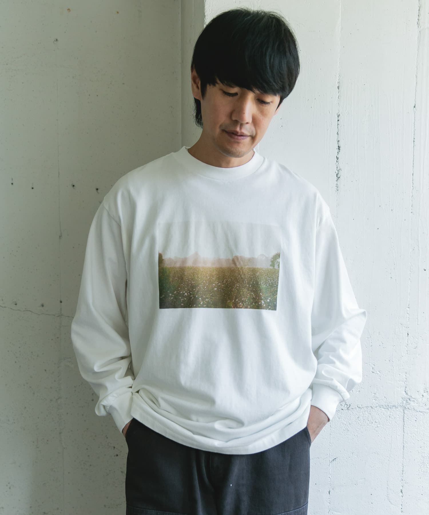 URBAN RESEARCH DOORS「Grow Organic フォトプリントロングスリーブTシャツ」|Tシャツ・カットソー|