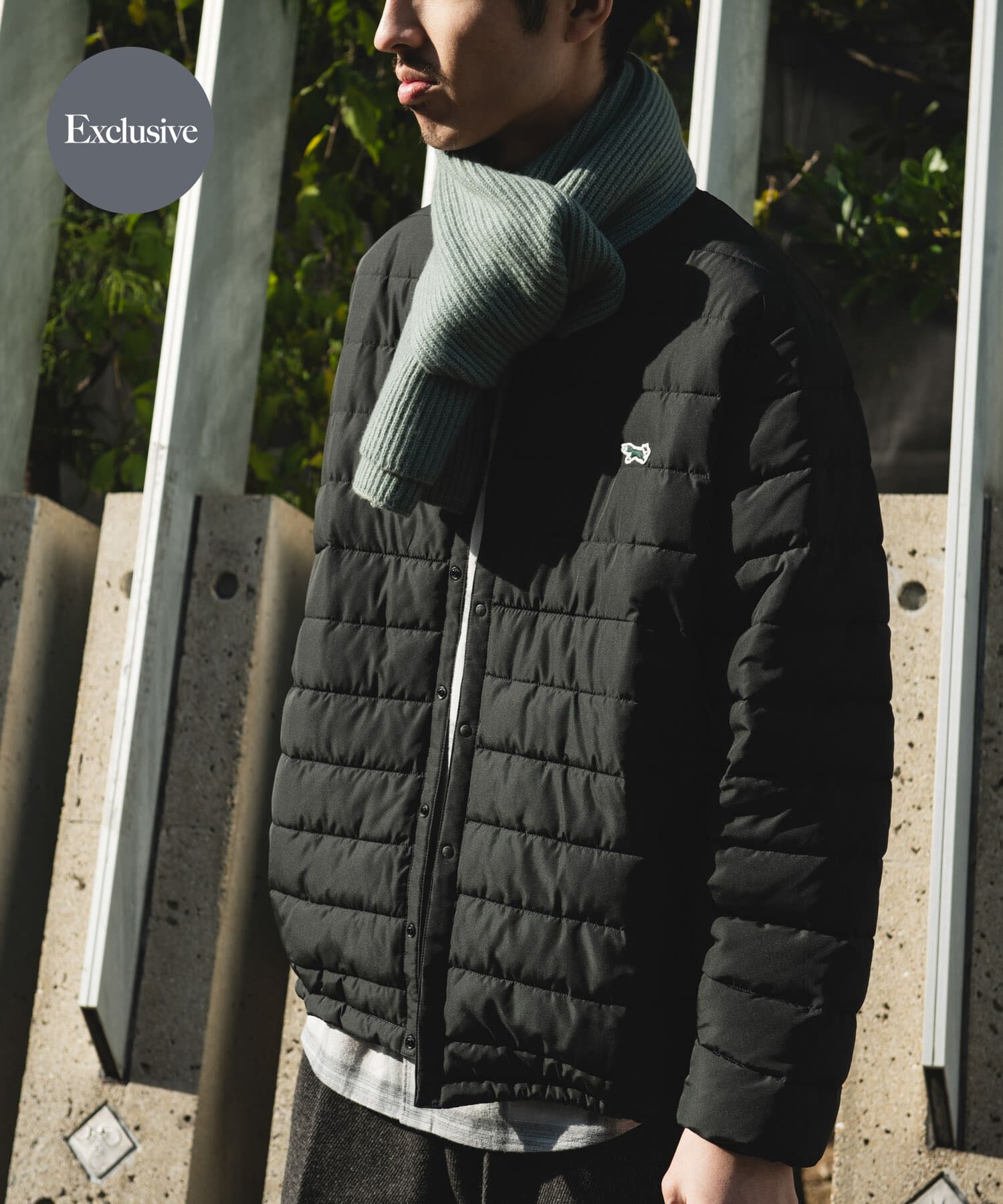 URBAN RESEARCH DOORS「『別注』PENNEYS&times;DOORS　THE FOX ファイバーダウンブルゾン」|ブルゾン・スタジャン|ブラック