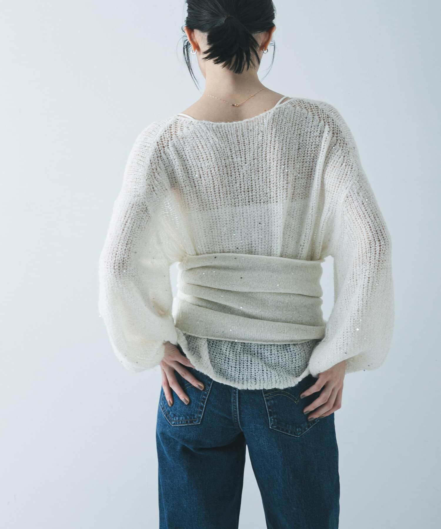 URBAN RESEARCH「スパンコールモヘヤルーズニット」|ニット・セーター|