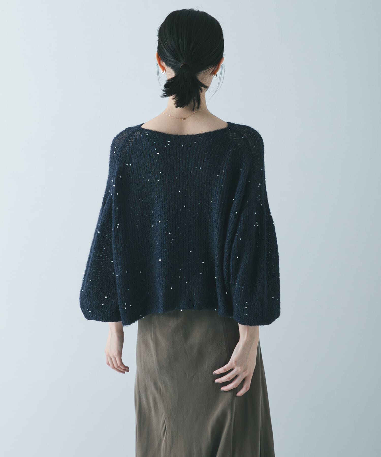 URBAN RESEARCH「スパンコールモヘヤルーズニット」|ニット・セーター|