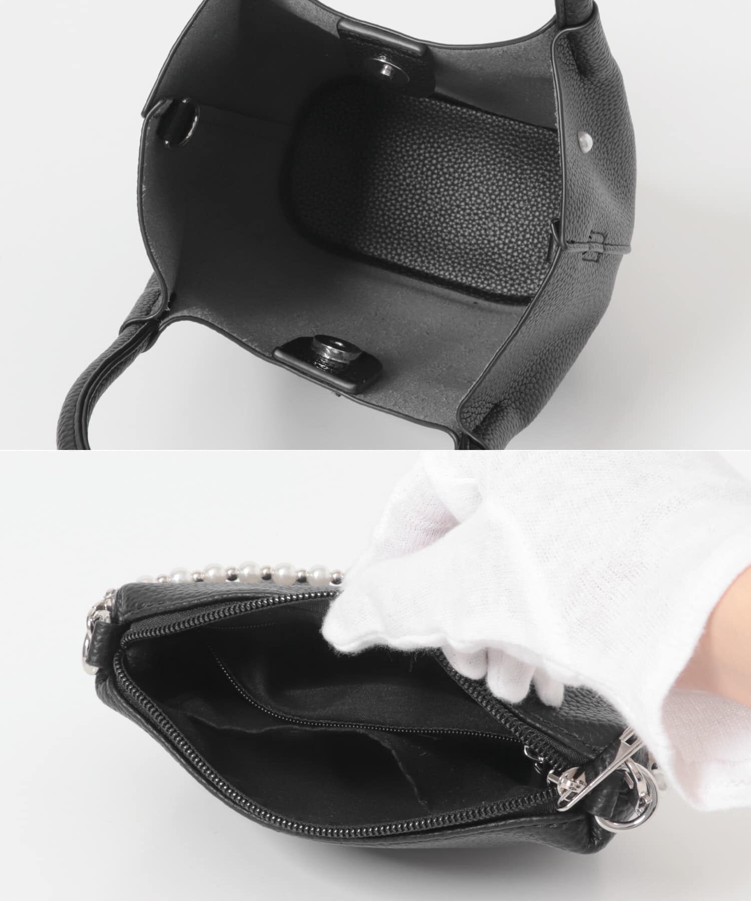 RODE SKO「インバッグ付ミニパールバッグ」|ハンドバッグ|