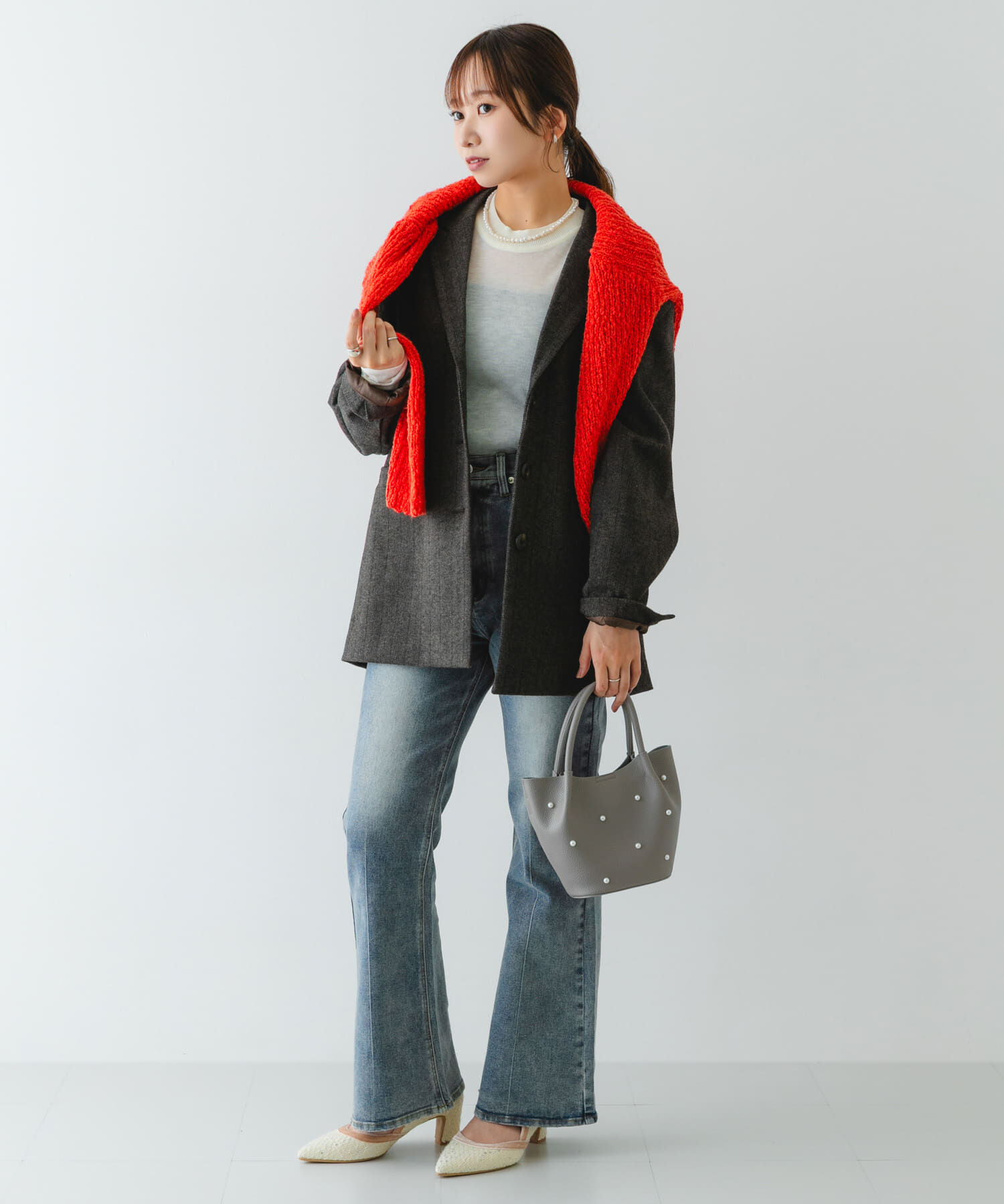 RODE SKO「インバッグ付ミニパールバッグ」|ハンドバッグ|