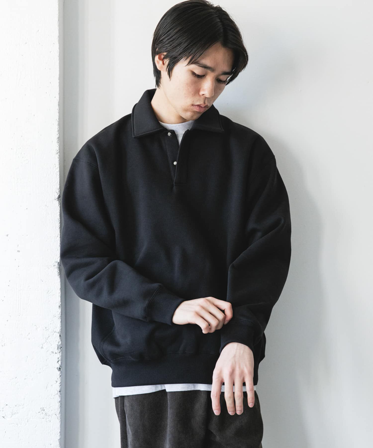 URBAN RESEARCH DOORS「裏起毛スウェットポロシャツ」|スウェット・ジャージ|