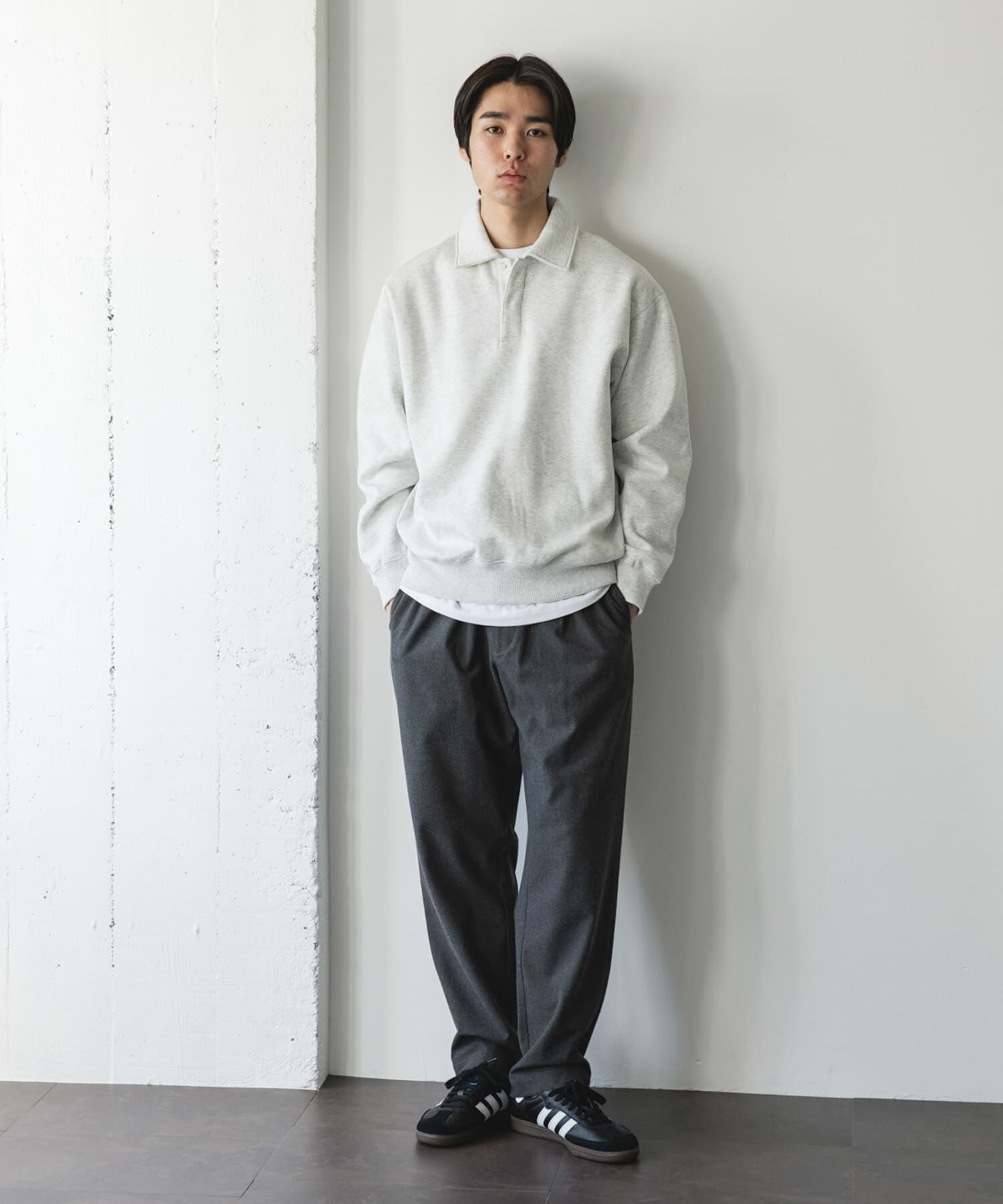 URBAN RESEARCH DOORS「裏起毛スウェットポロシャツ」|スウェット・ジャージ|