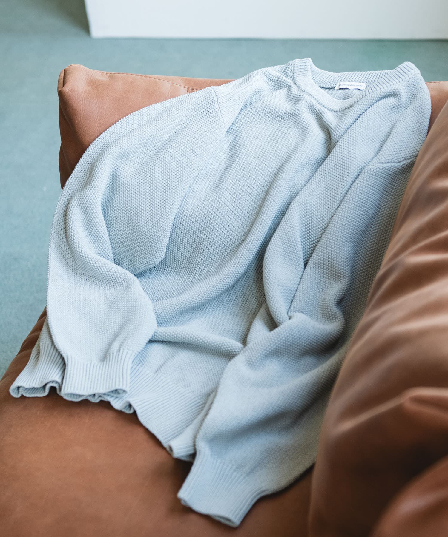 URBAN RESEARCH DOORS「『吸水速乾/防ｼﾜ/ｲｰｼﾞｰｹｱ/UVｶｯﾄ』DRYMIX ｶﾉｺﾛﾝｸﾞｽﾘｰ 」|ニット・セーター|