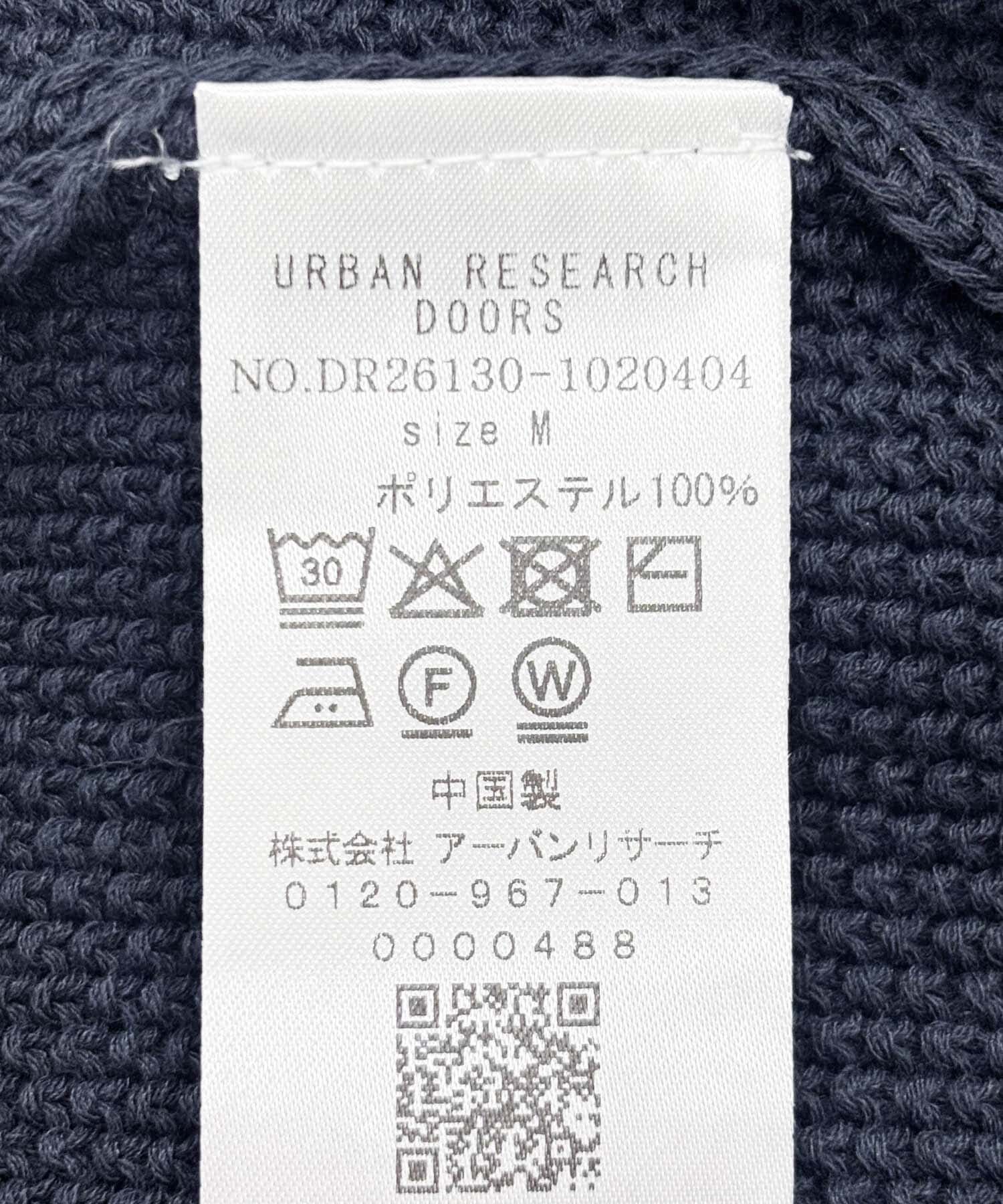 URBAN RESEARCH DOORS「『吸水速乾/防ｼﾜ/ｲｰｼﾞｰｹｱ/UVｶｯﾄ』DRYMIX ｶﾉｺﾛﾝｸﾞｽﾘｰ 」|ニット・セーター|