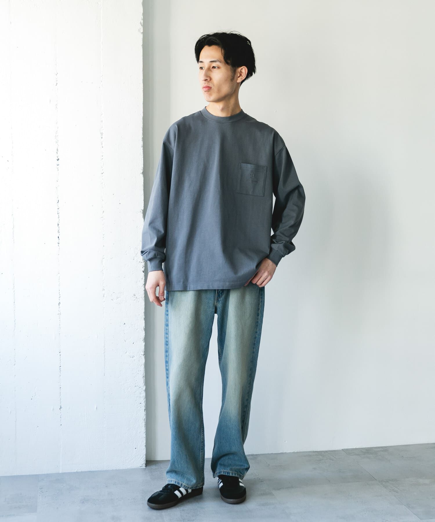 URBAN RESEARCH DOORS「『別注』Snow Peak Apparel&times;DOORS　POCKET LOGO LONG-SLEEVE T-SHIRTS」|Tシャツ・カットソー|