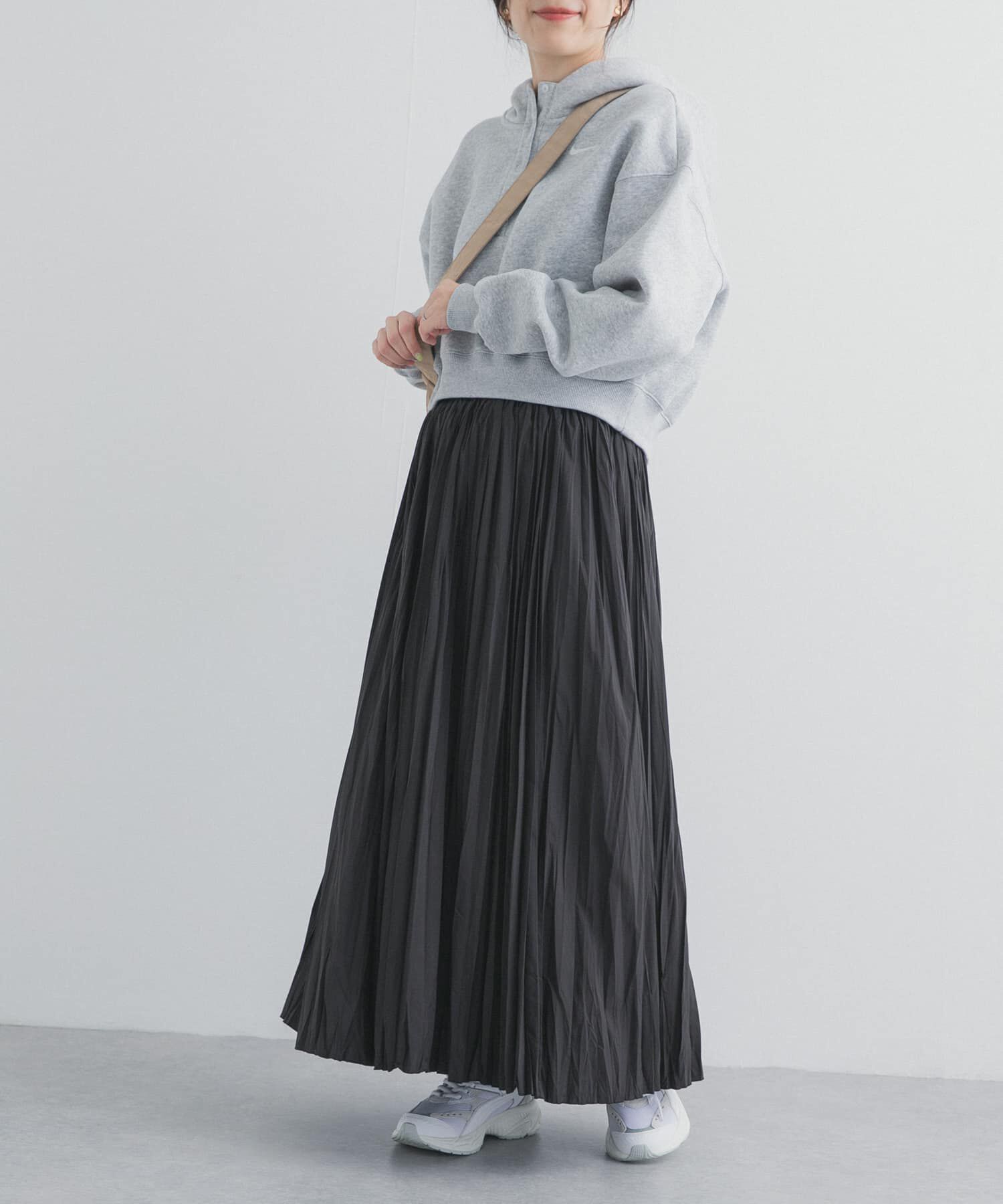 URBAN RESEARCH DOORS「タフタランダムプリーツスカート」|スカート|