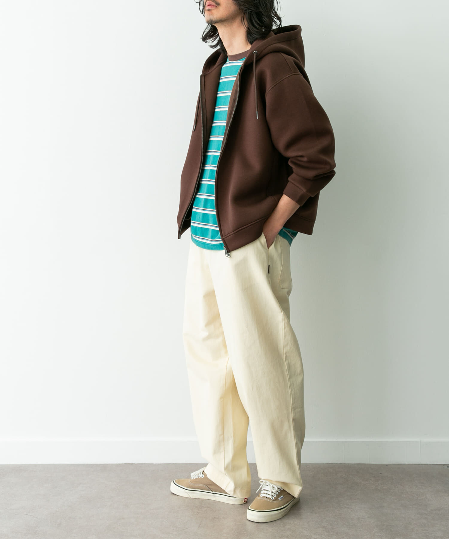 Sonny Label 「ダンボールニットジップアップフーディー」|パーカー|