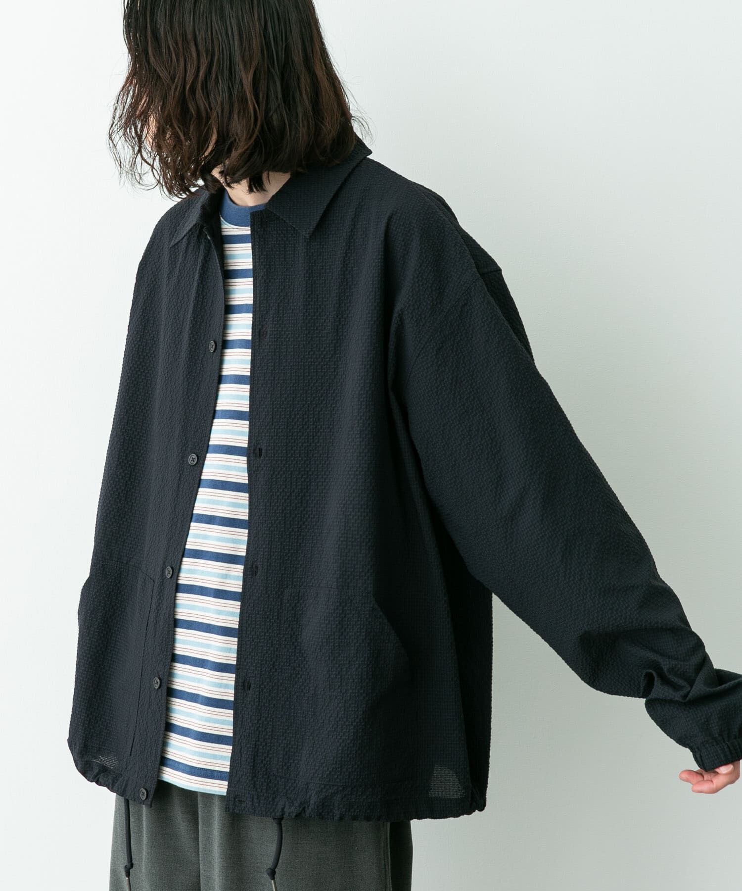 Sonny Label 「シアサッカーコーチジャケット」|ブルゾン・スタジャン|