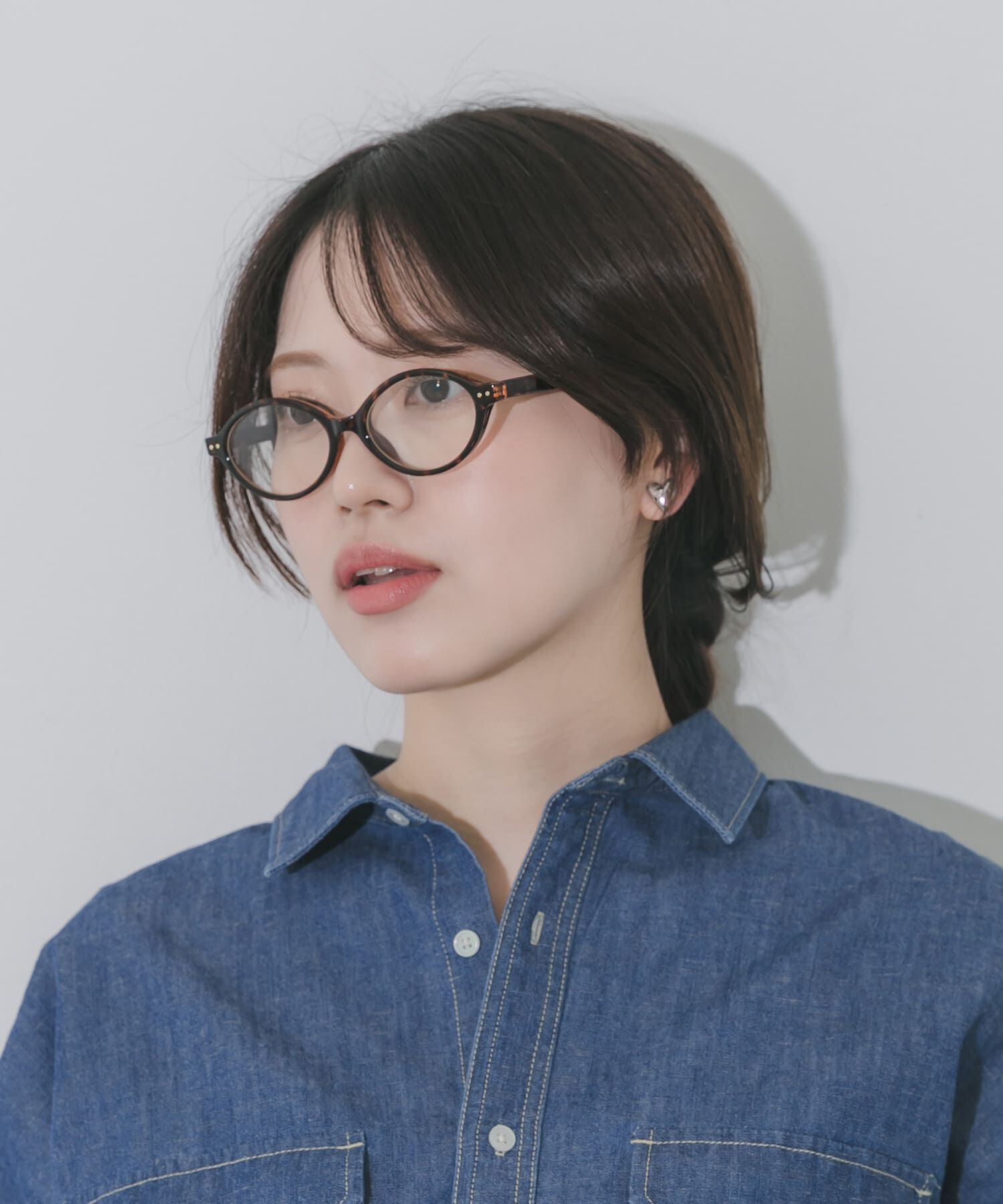 SMELLY「オーバルスリムダテメガネ」|メガネ|