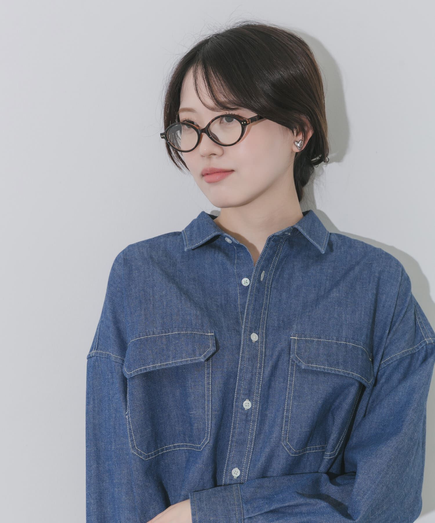 SMELLY「オーバルスリムダテメガネ」|メガネ|