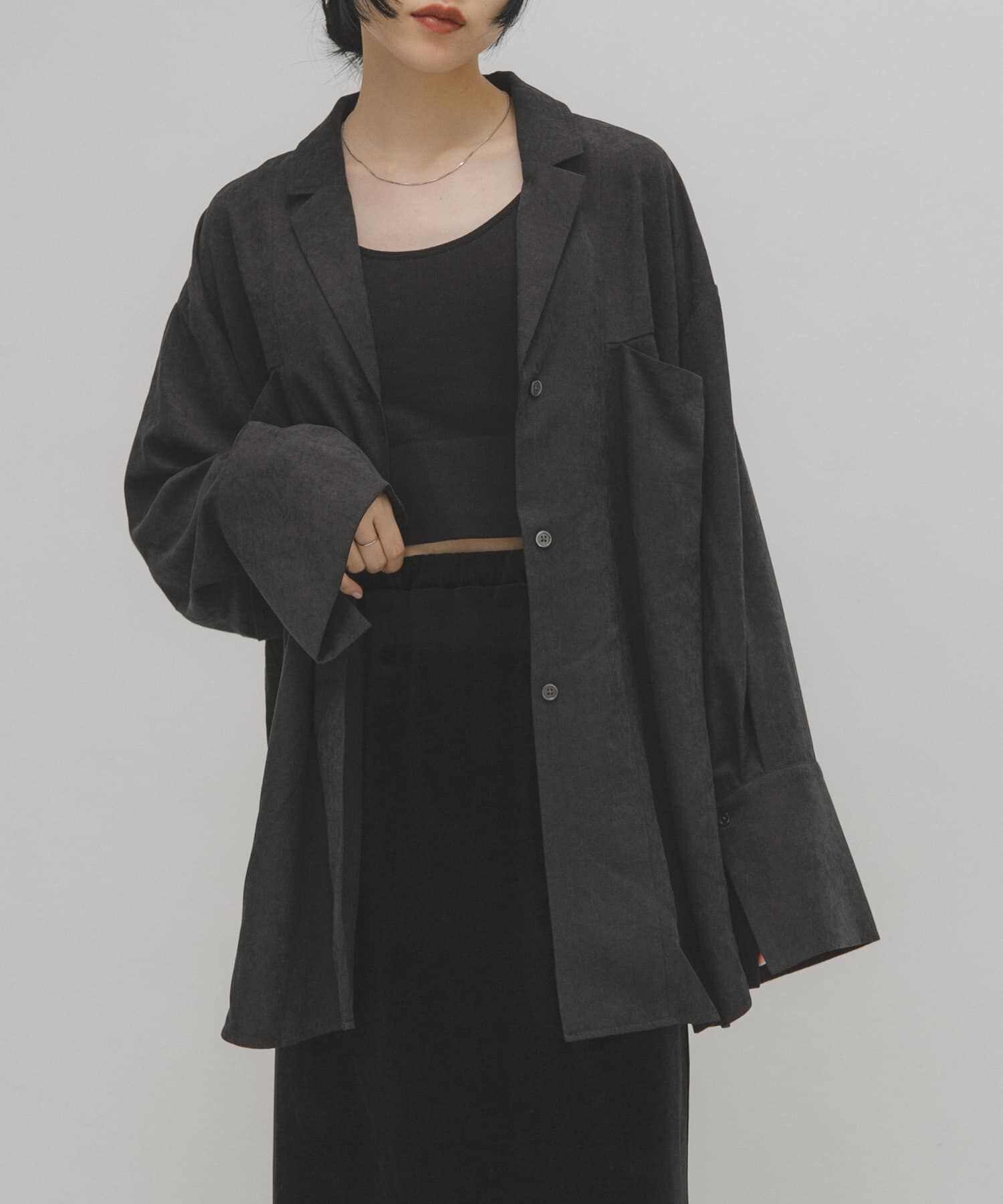  「ピーチスキンBIGシャツ」|シャツ・ブラウス|