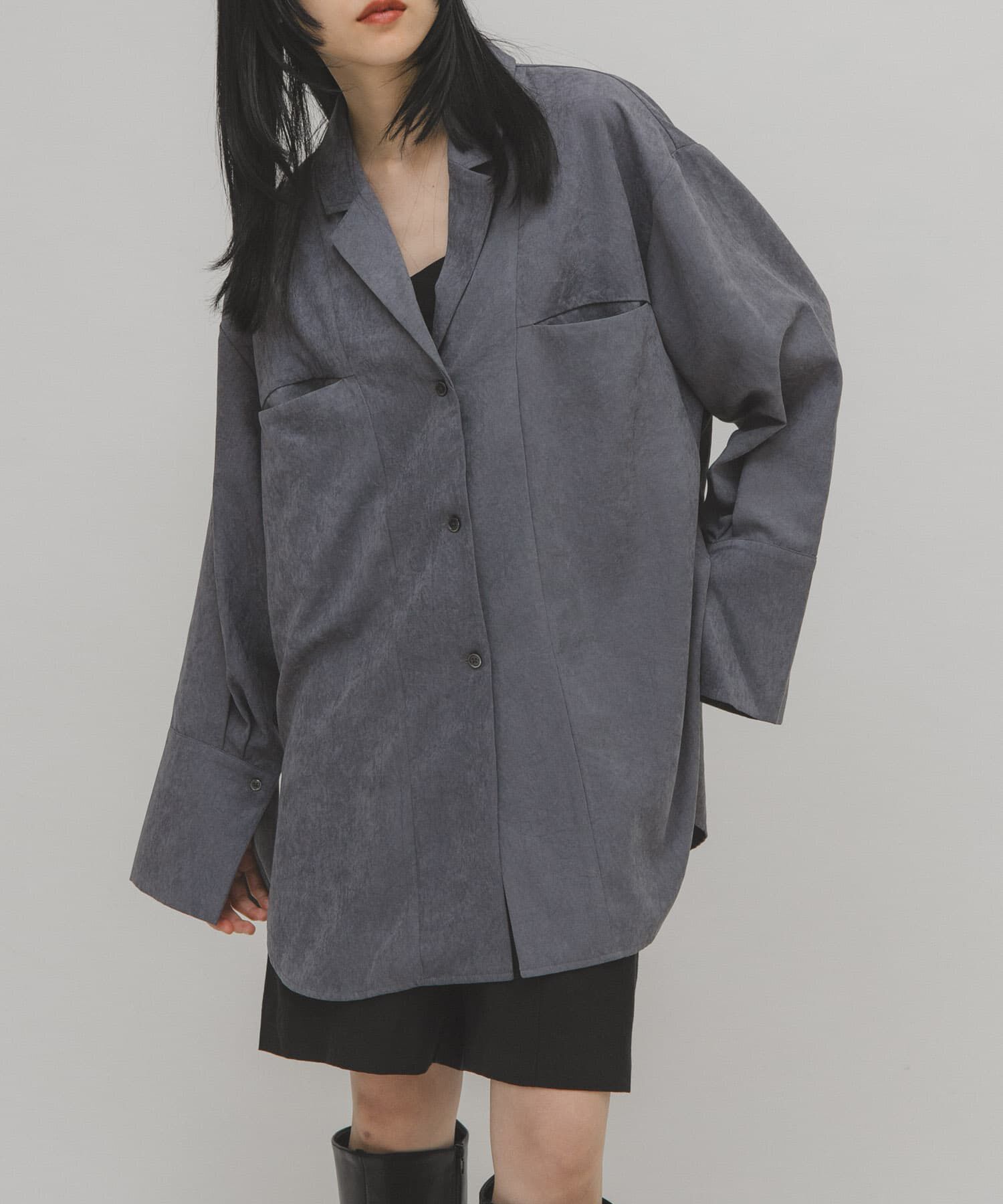  「ピーチスキンBIGシャツ」|シャツ・ブラウス|