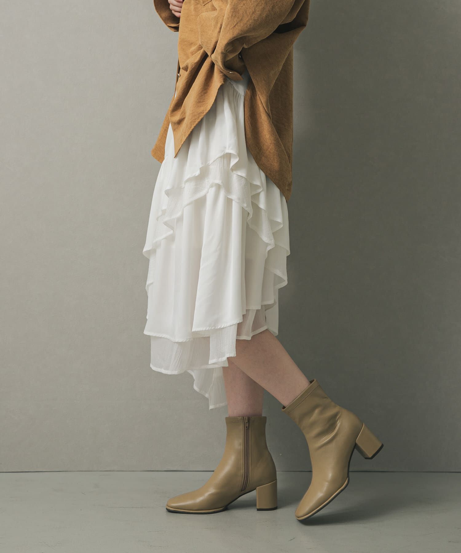 SENSE OF PLACE by URBAN RESEARCH「フレアティアードミディスカート」|スカート|