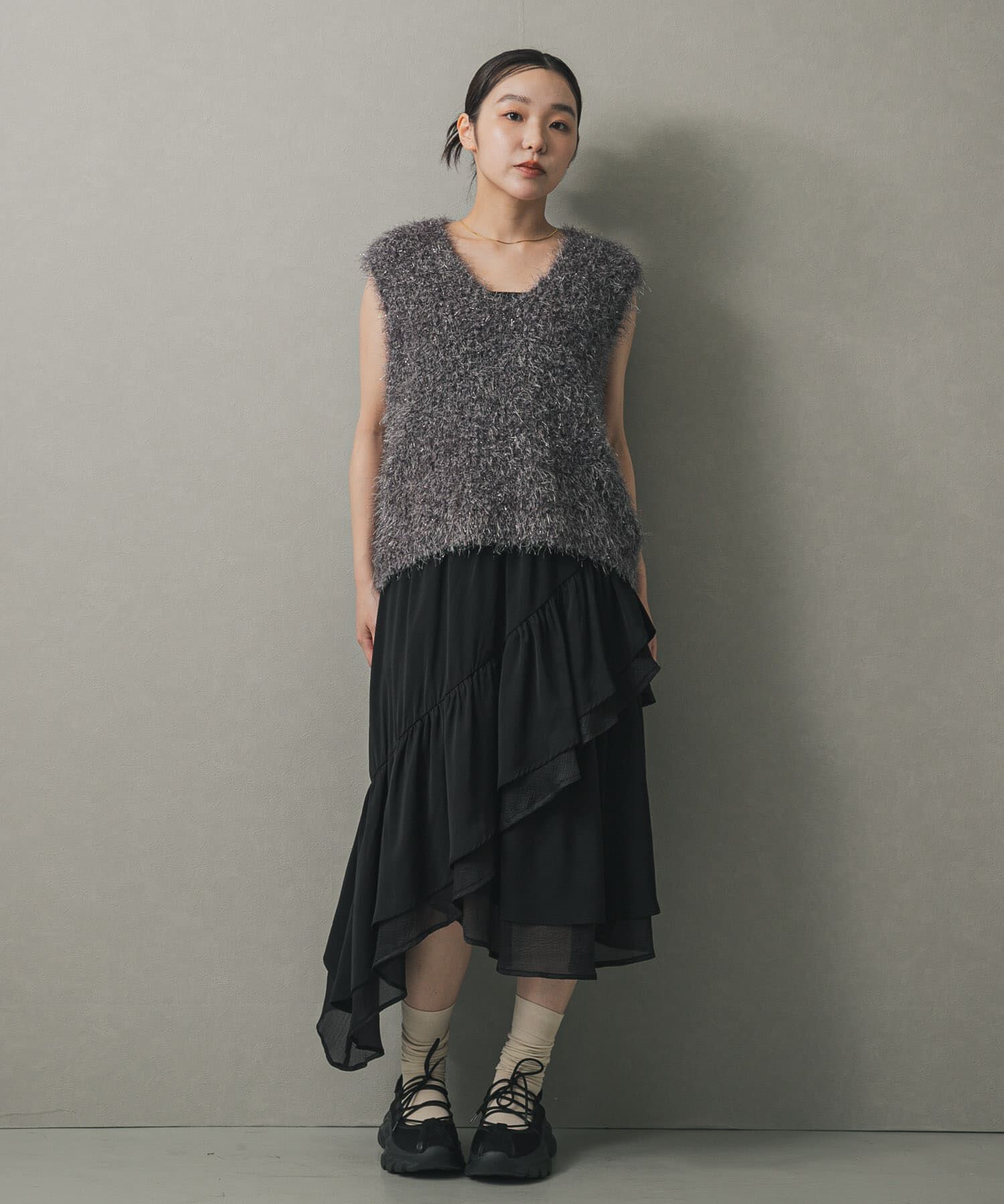 SENSE OF PLACE by URBAN RESEARCH「フレアティアードミディスカート」|スカート|