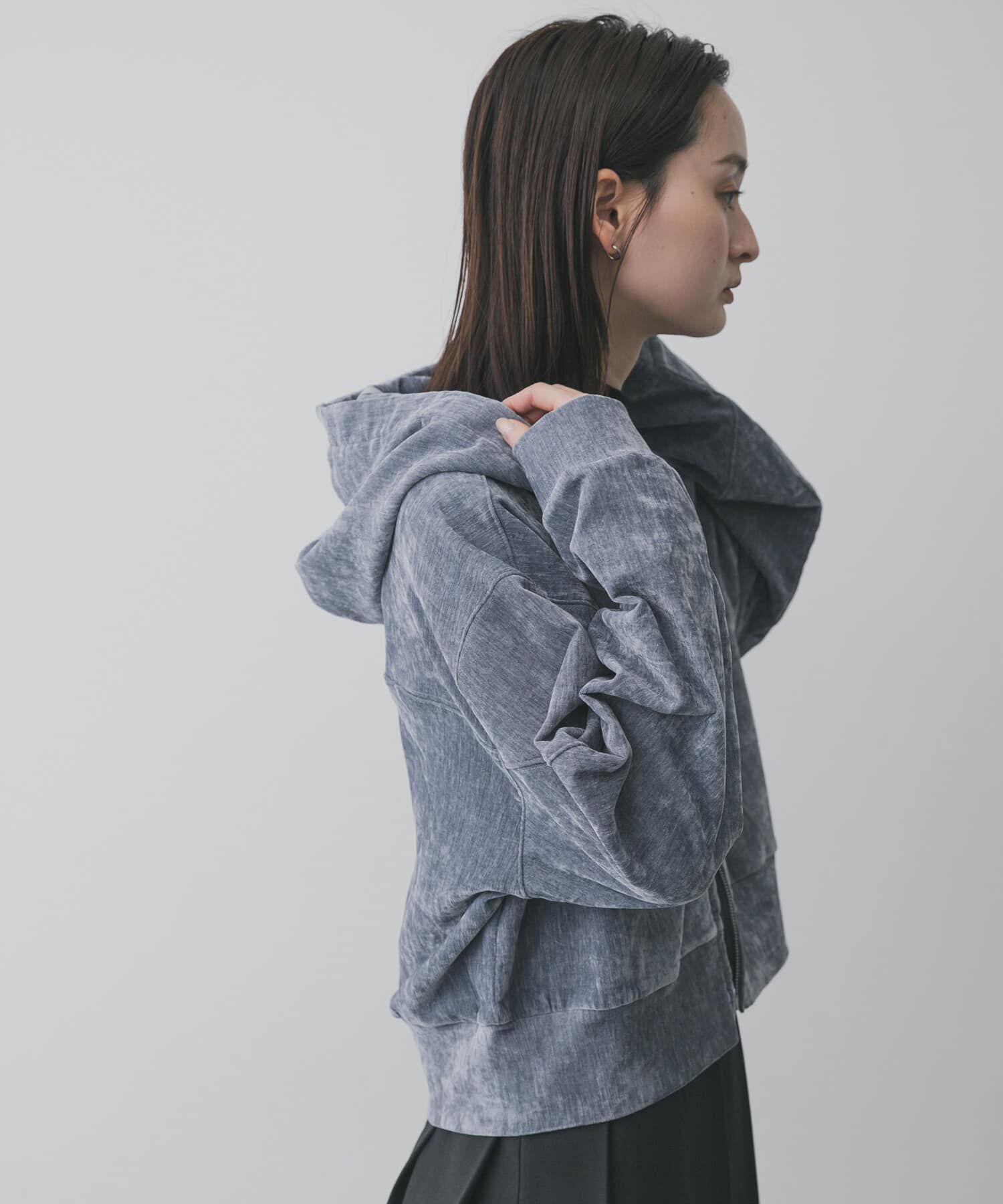 SENSE OF PLACE by URBAN RESEARCH「ベロアジップフーディ」|パーカー|