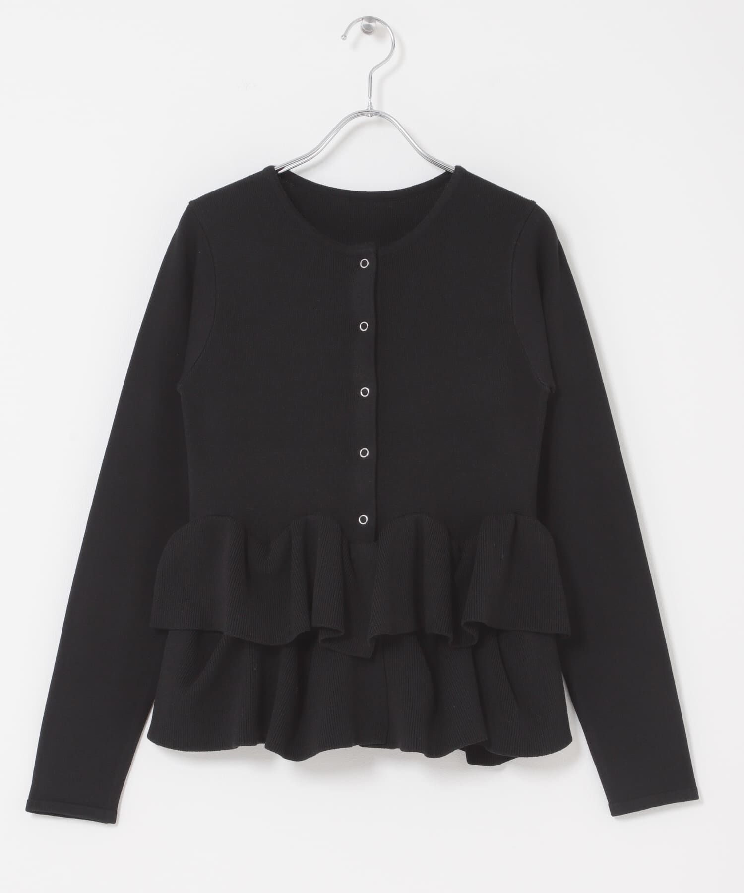 SENSE OF PLACE by URBAN RESEARCH「『洗濯可』ウェーブペプラムニットカーディガン」|カーディガン|