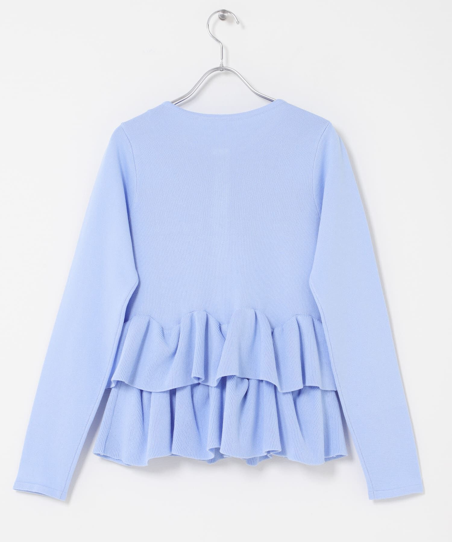 SENSE OF PLACE by URBAN RESEARCH「『洗濯可』ウェーブペプラムニットカーディガン」|カーディガン|