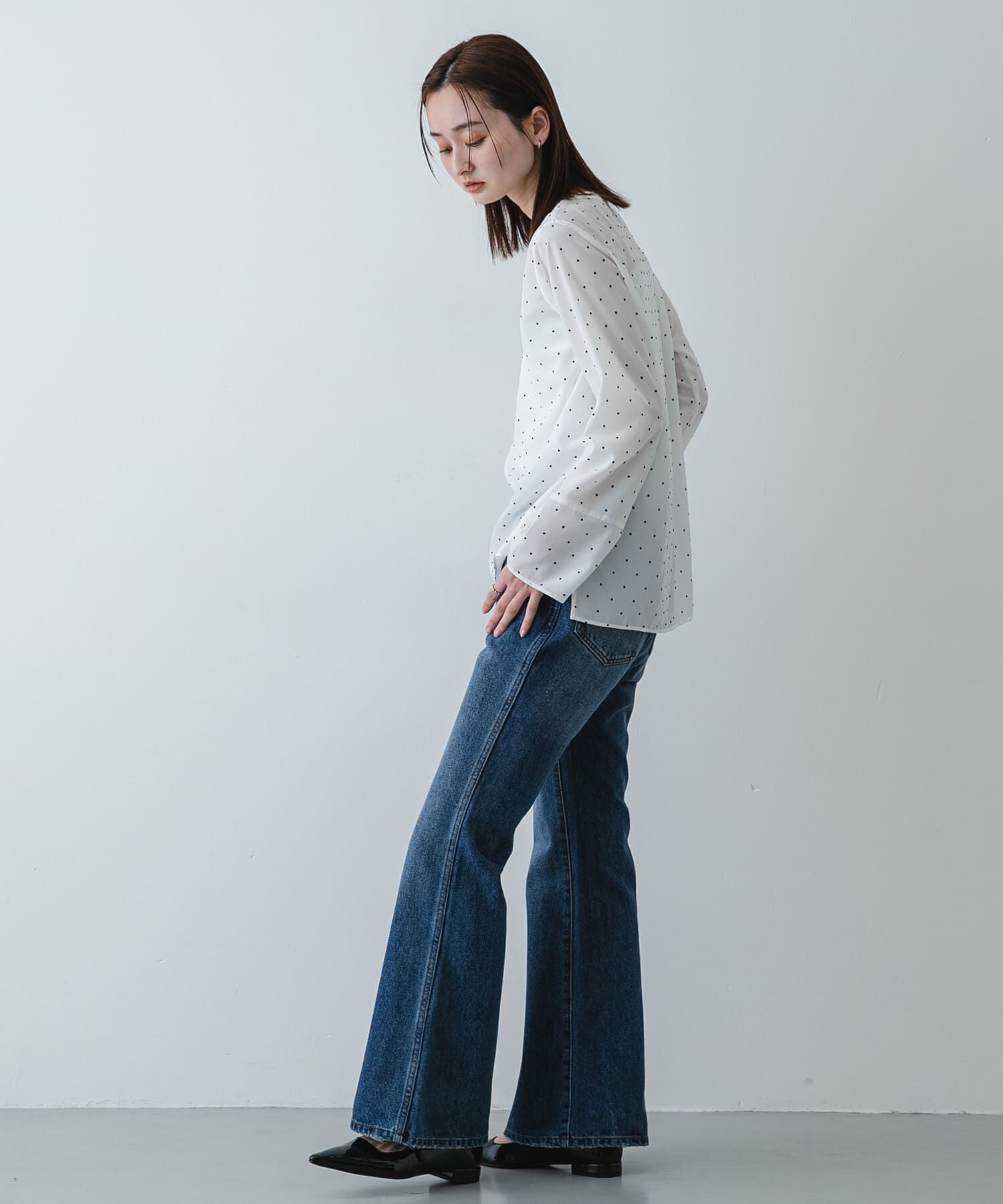 SENSE OF PLACE by URBAN RESEARCH「『イージーケア』ドットアソートTブラウス」|シャツ・ブラウス|