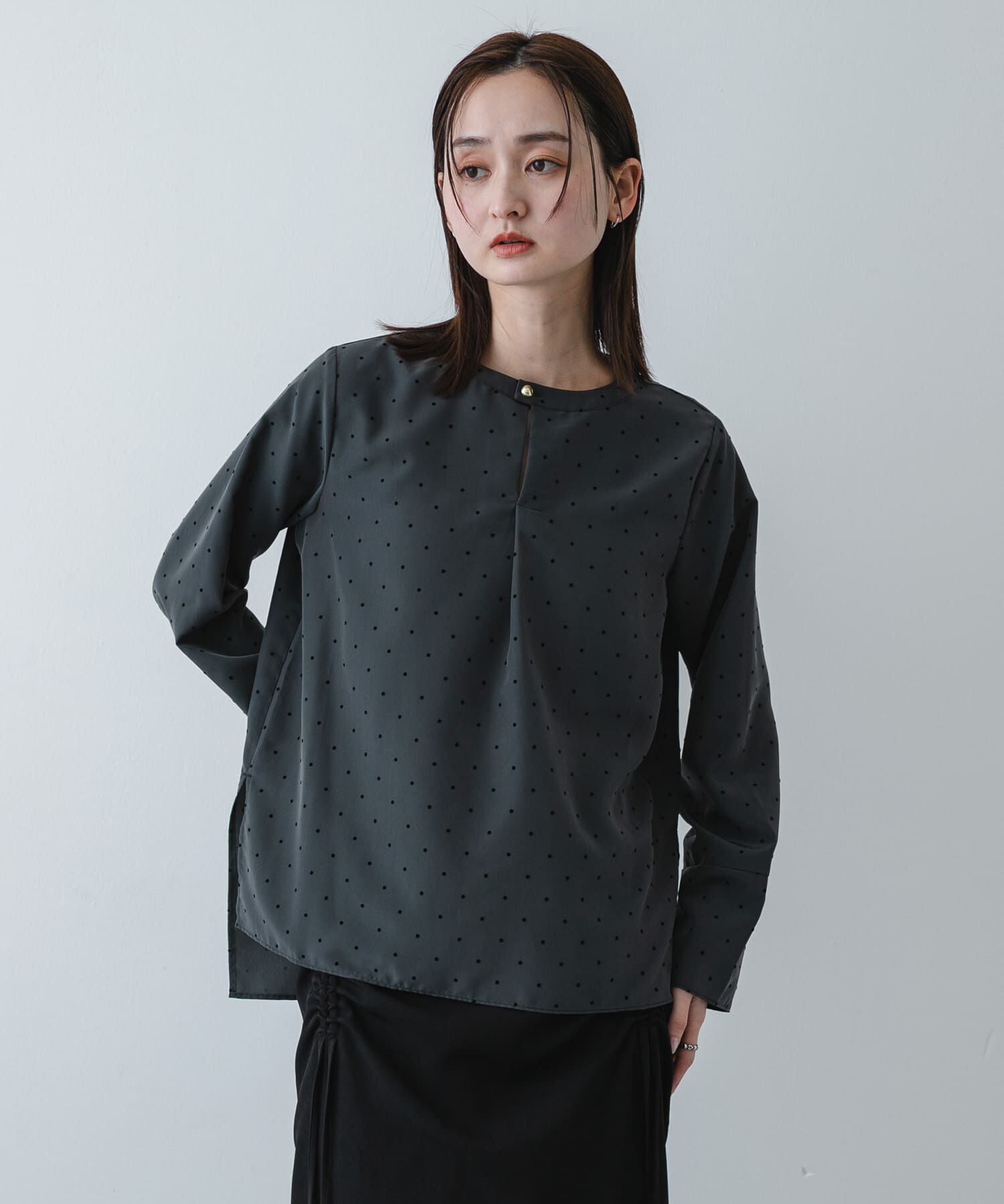 SENSE OF PLACE by URBAN RESEARCH「『イージーケア』ドットアソートTブラウス」|シャツ・ブラウス|