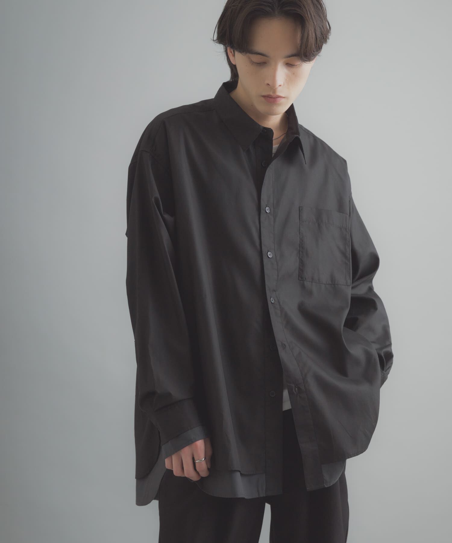 SENSE OF PLACE by URBAN RESEARCH「レイヤードレギュラーカラーシャツ」|シャツ・ブラウス|