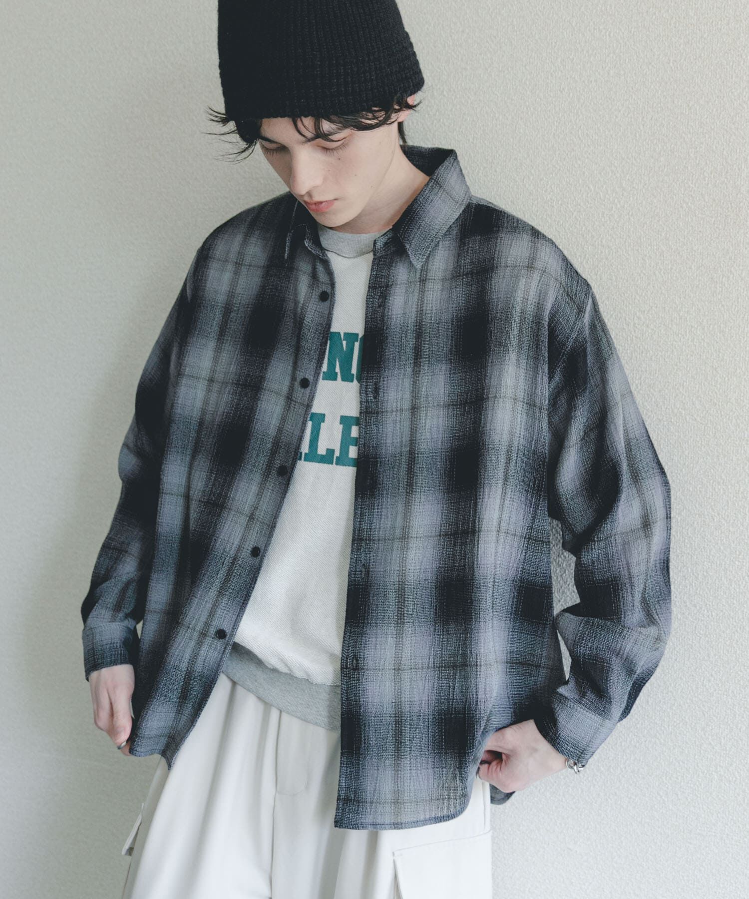 SENSE OF PLACE by URBAN RESEARCH「オンブレーチェックレギュラーカラーシャツ」|シャツ・ブラウス|