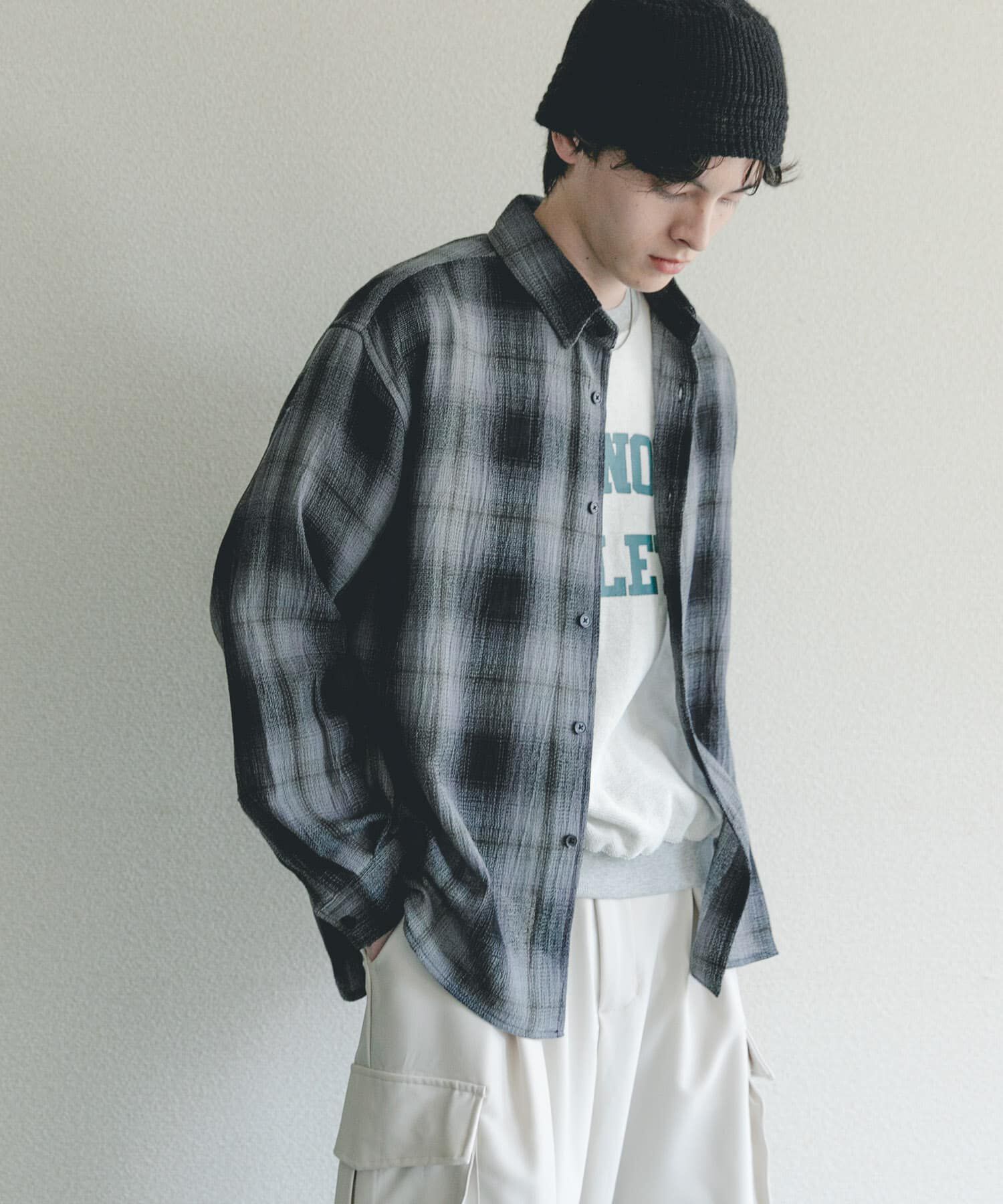 SENSE OF PLACE by URBAN RESEARCH「オンブレーチェックレギュラーカラーシャツ」|シャツ・ブラウス|